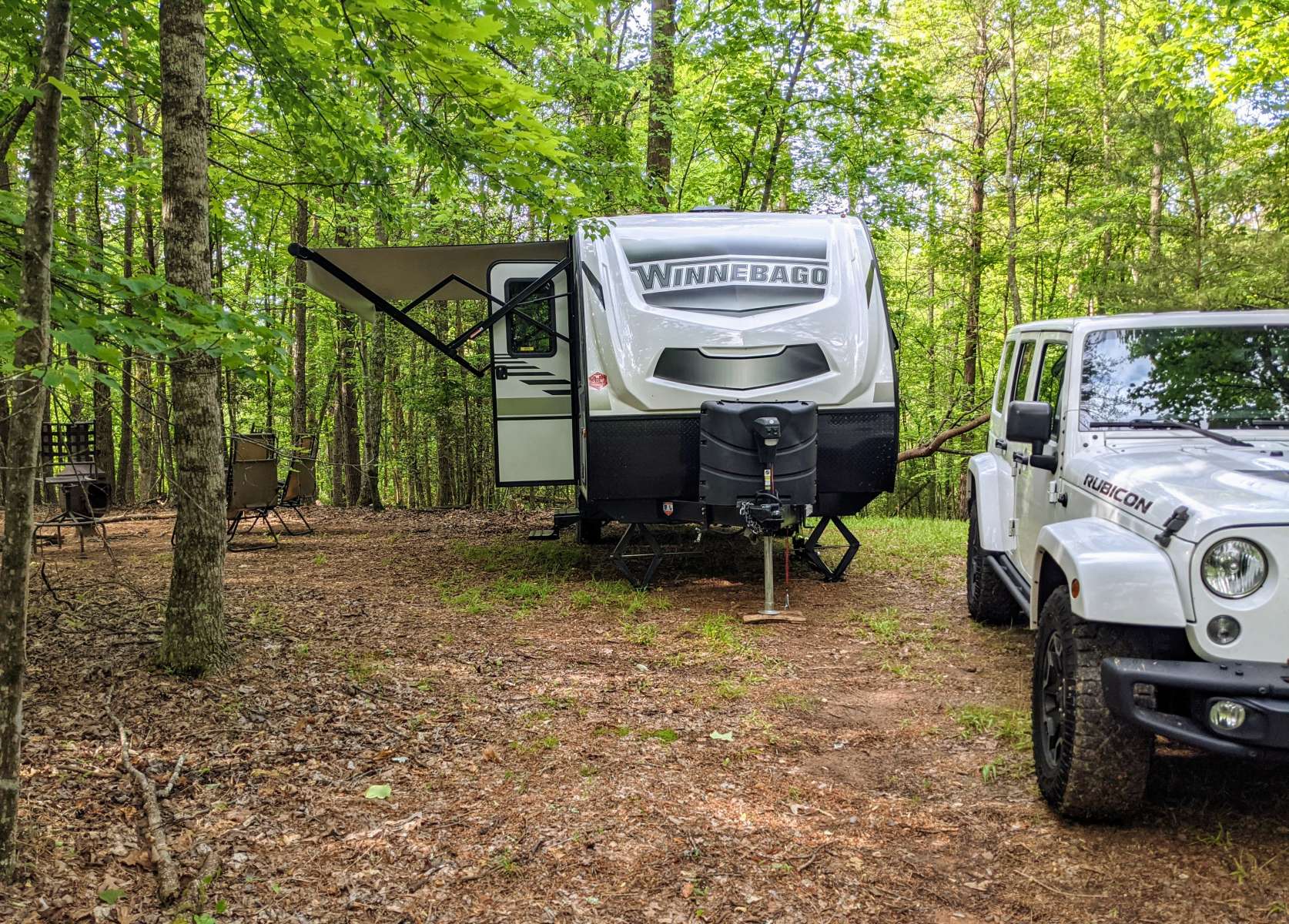 34ft max = vehicle + trailer. 4WD is also recommeded for vehicles with trailers.