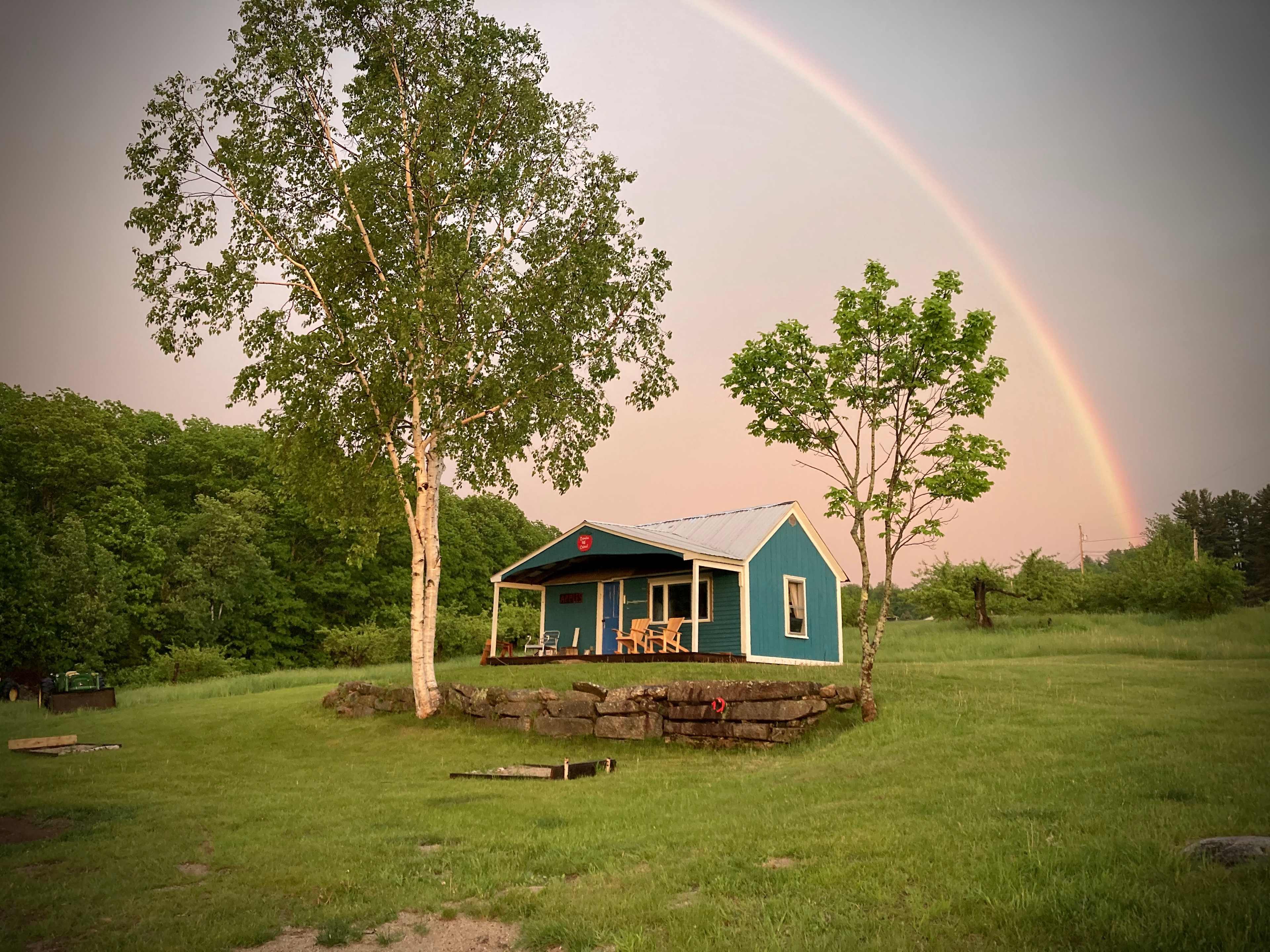 A rainbow posing for a picture :)