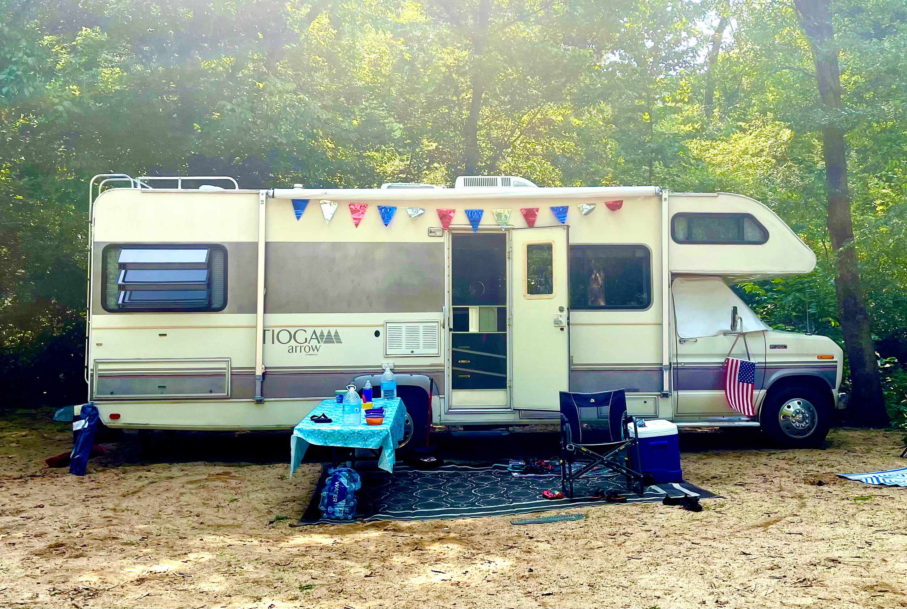 Waterfall camping close to CLT