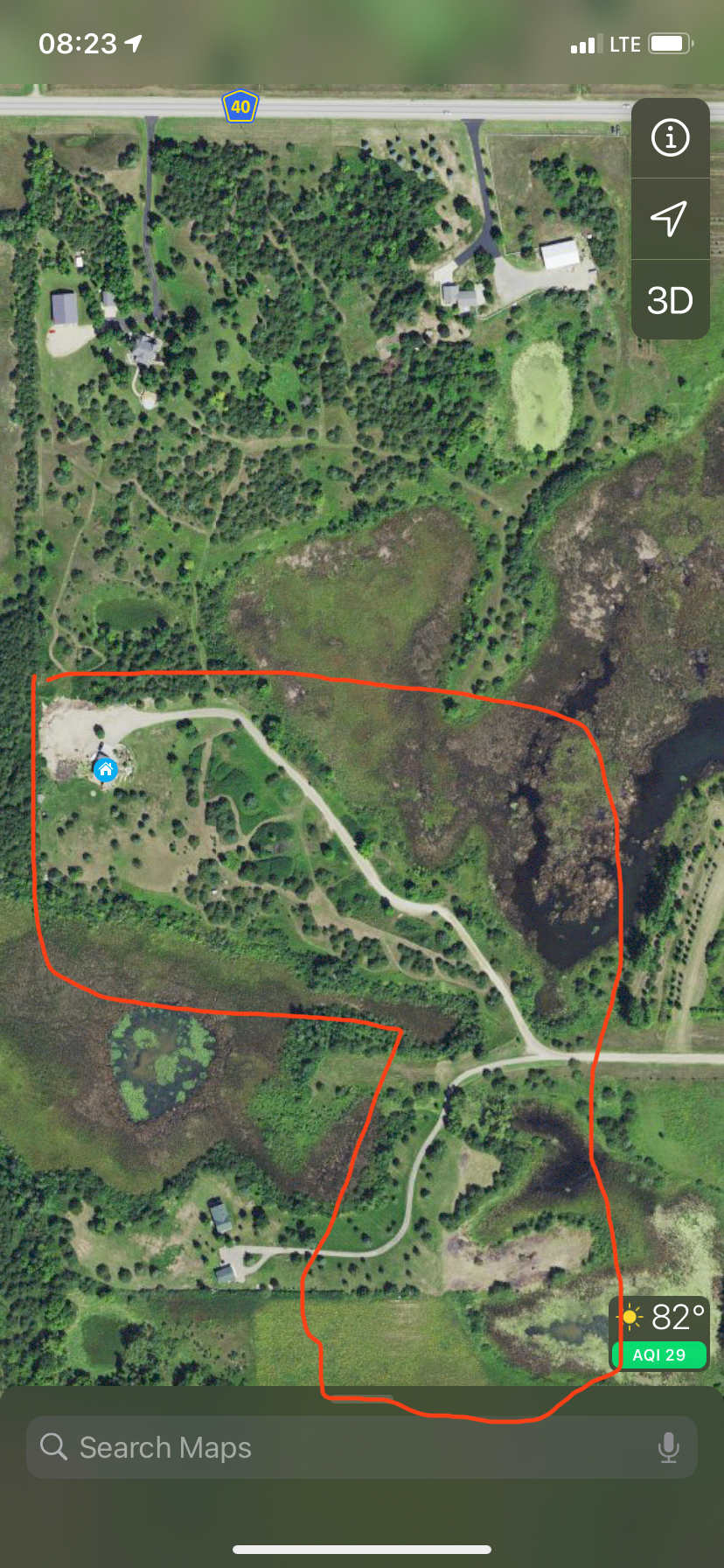 Private secluded camp