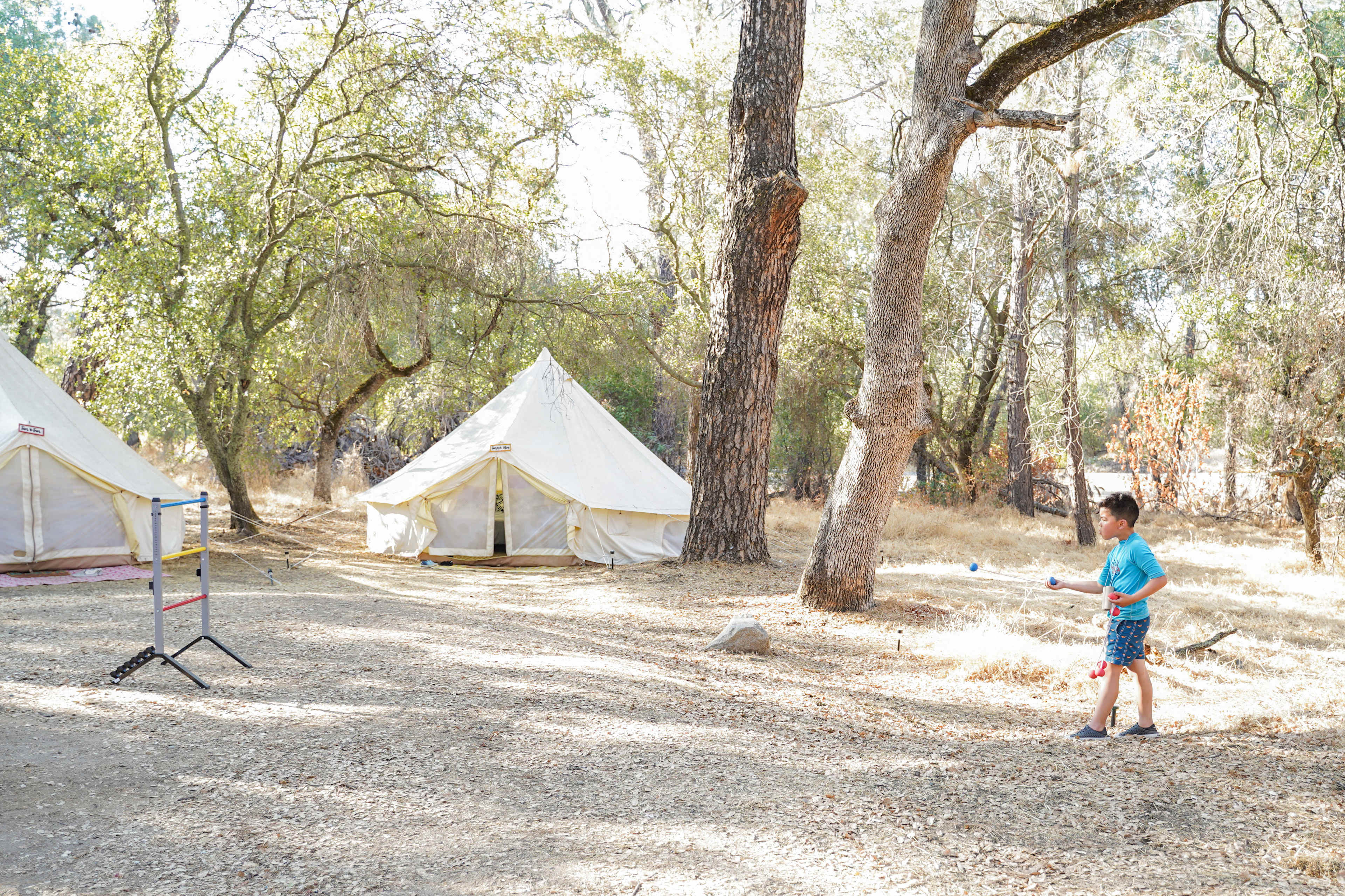 Our boys spent hours playing together right outside our tent.