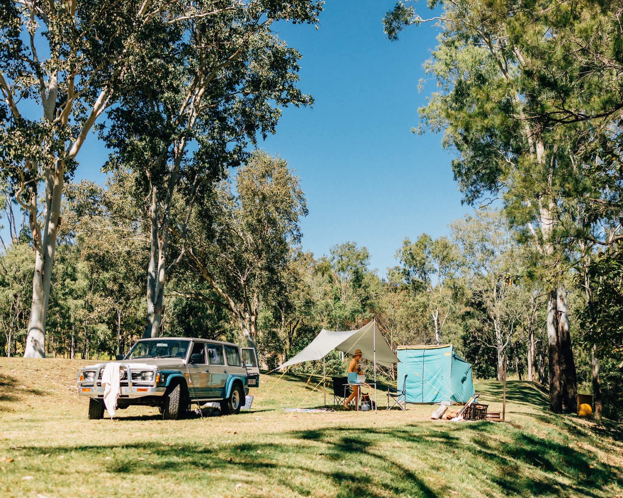 Our campsite on the water.