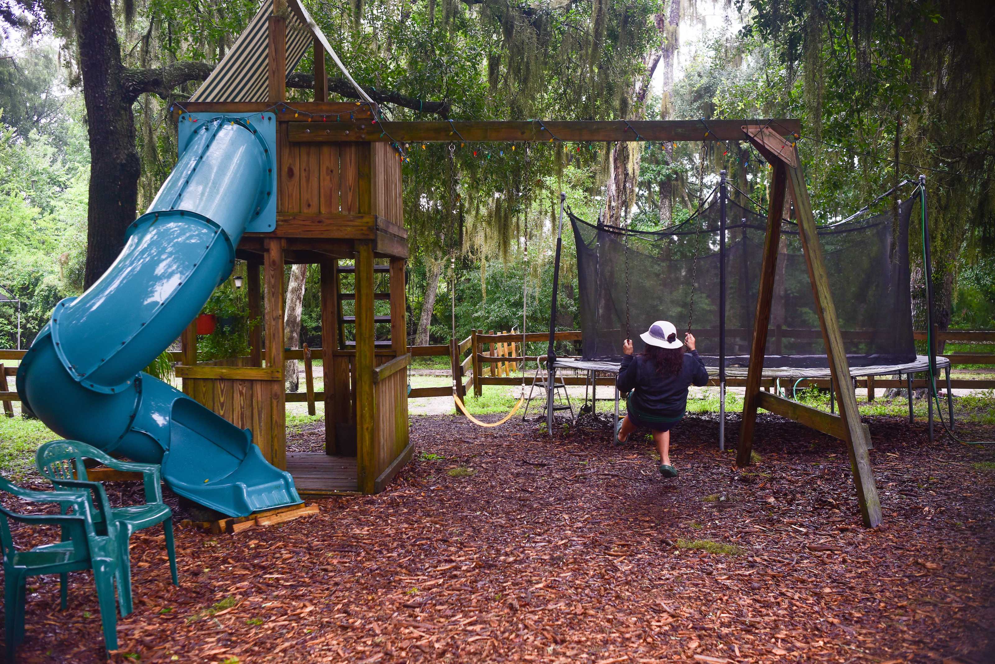nice big playground on the farm