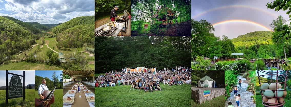 HomeGrown HideAways also hosts workshops and classes, concerts, and private events such as weddings. Check out our website and social media!