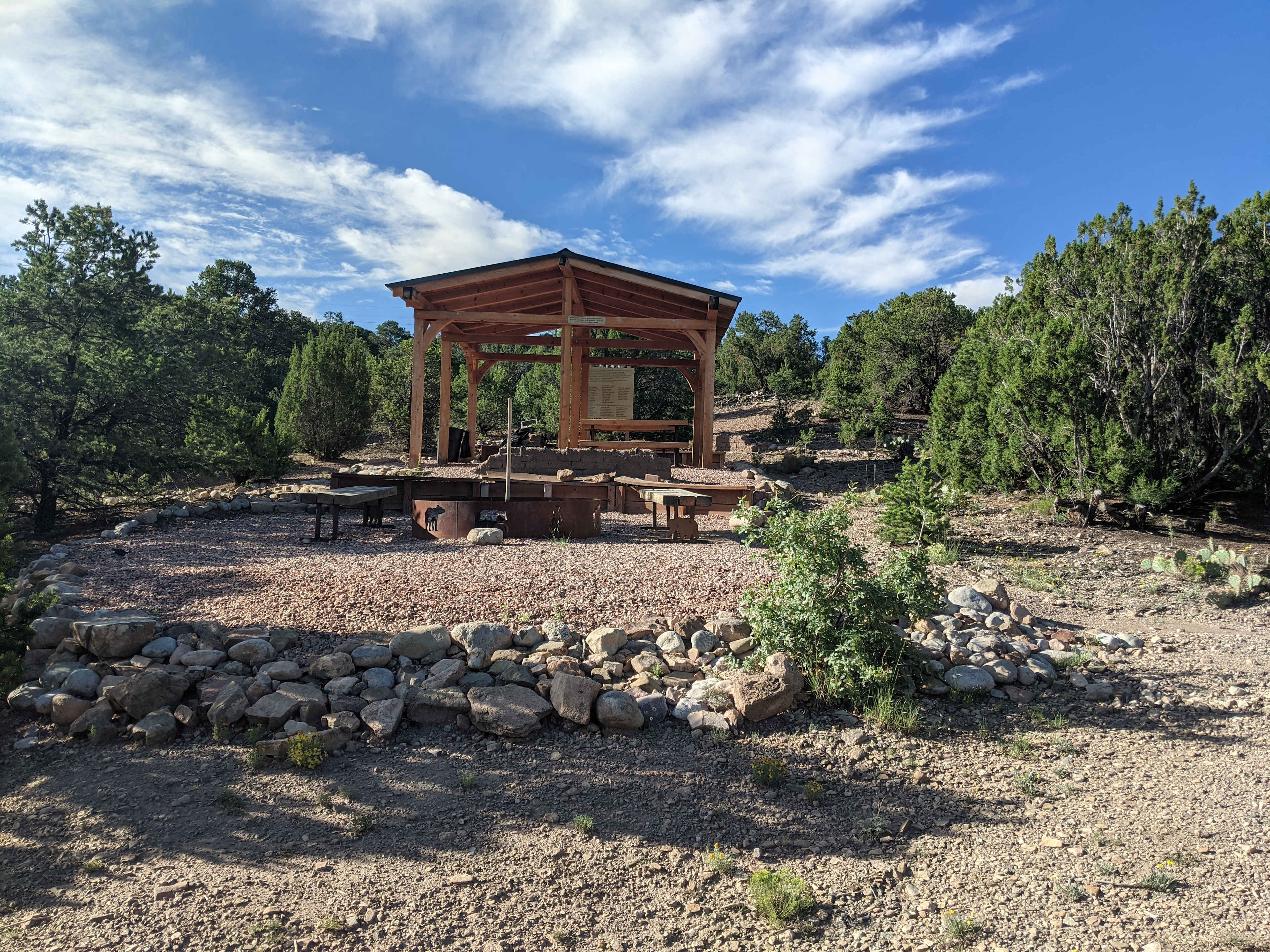 A picnic shelter 