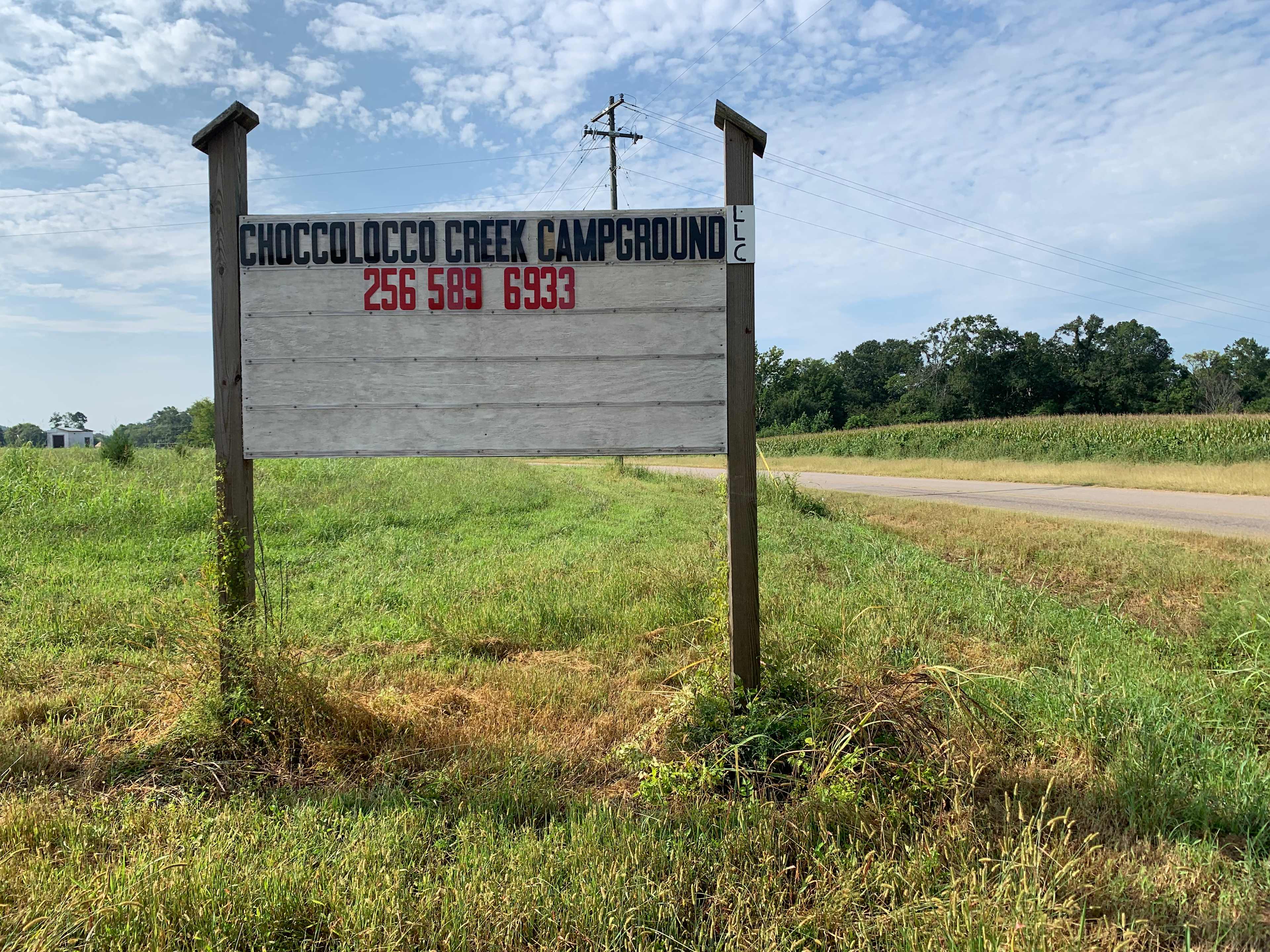 Sign at 5930 Curry Station Road 