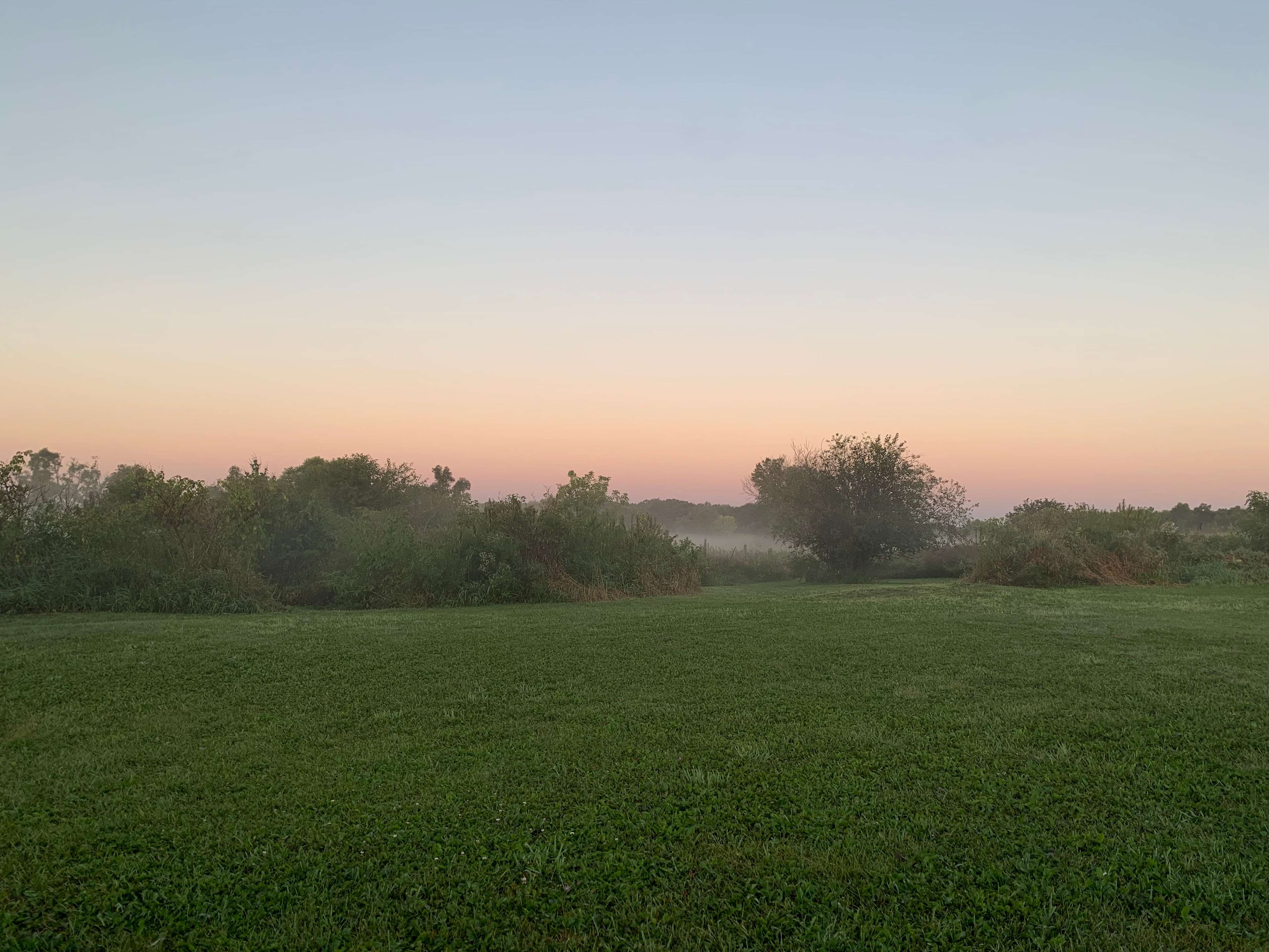 Sunrise at the campsite