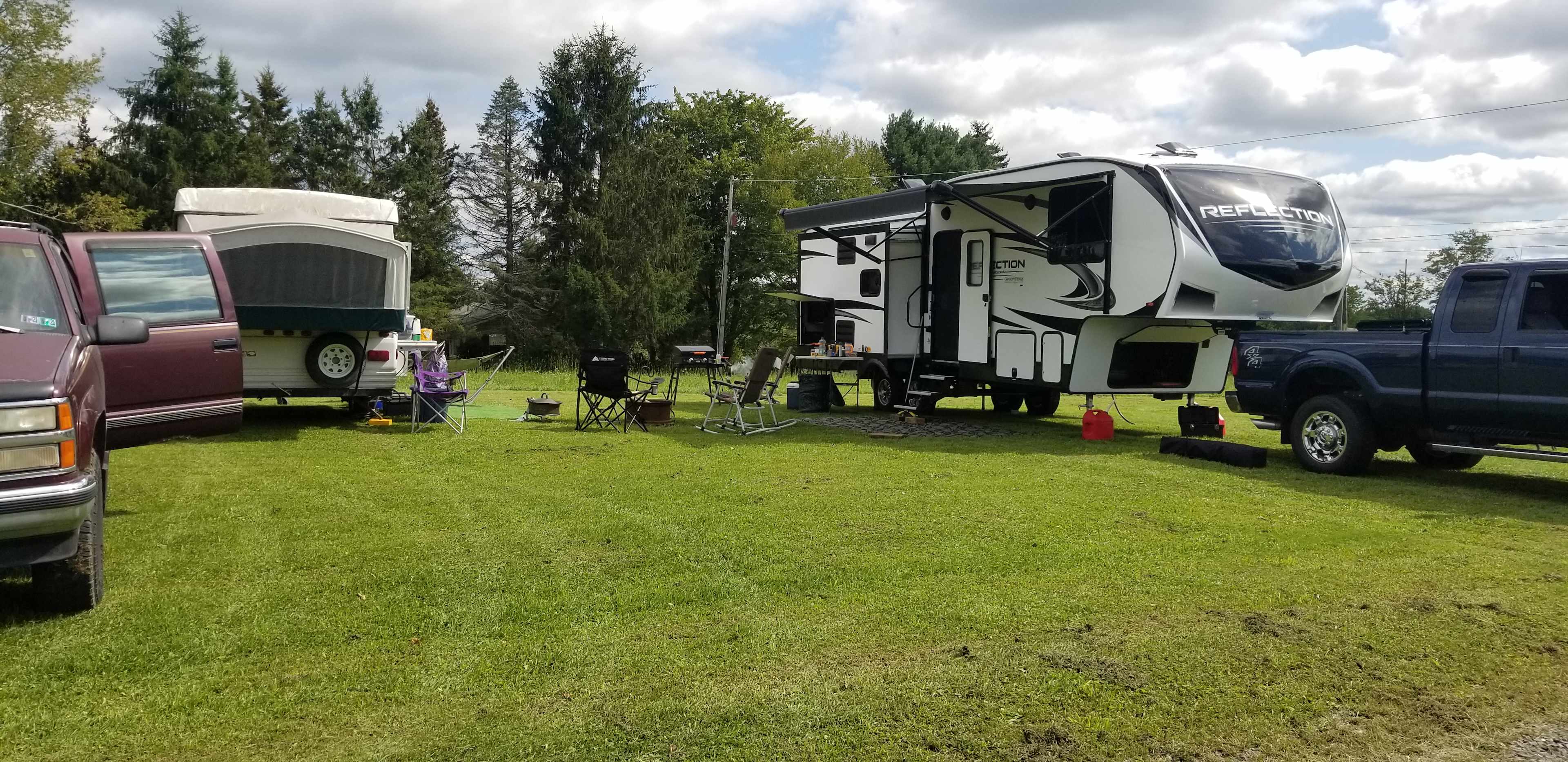 Camping with friends