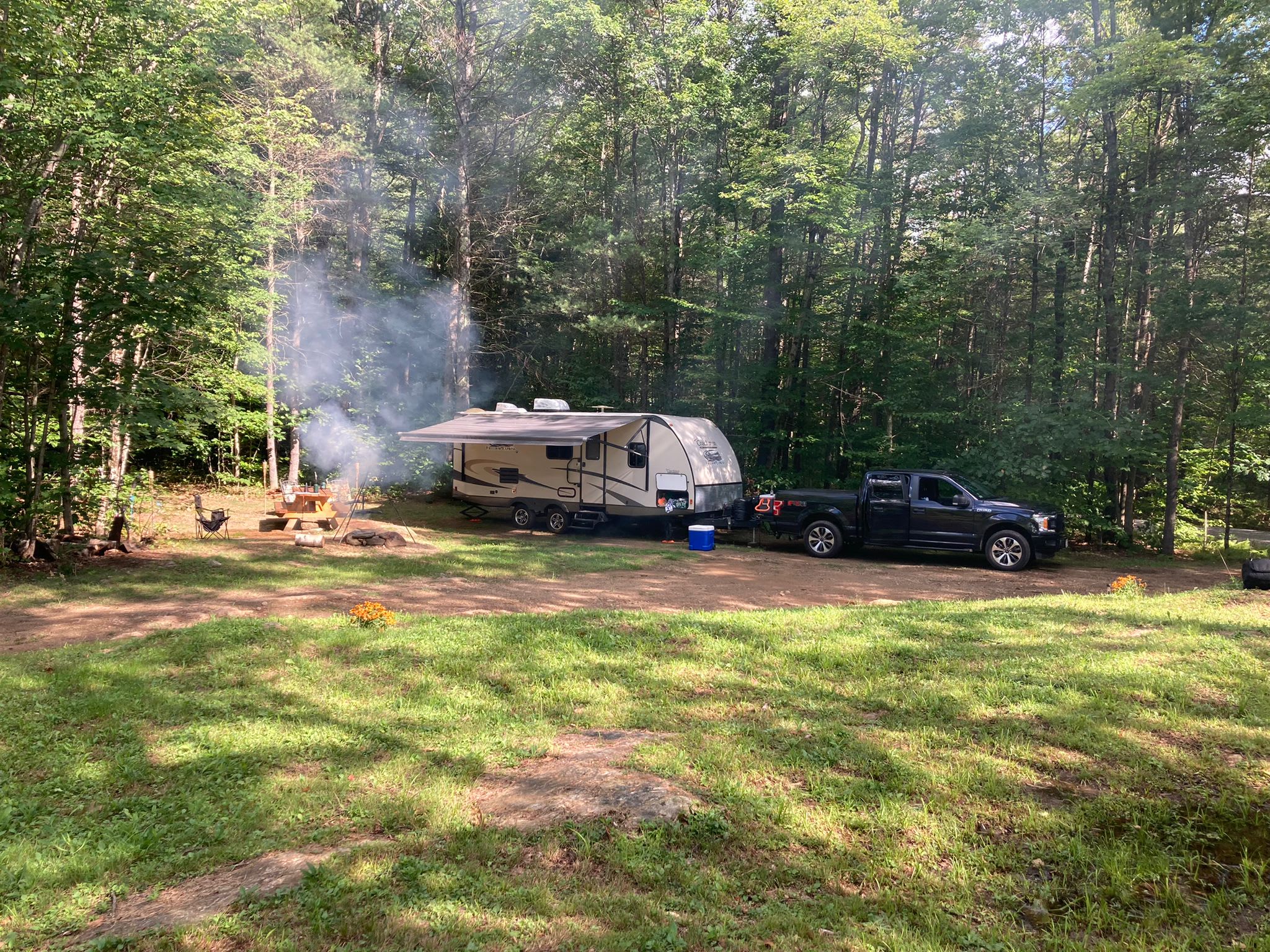 The site (more area for tents just behind where the photo was taken)