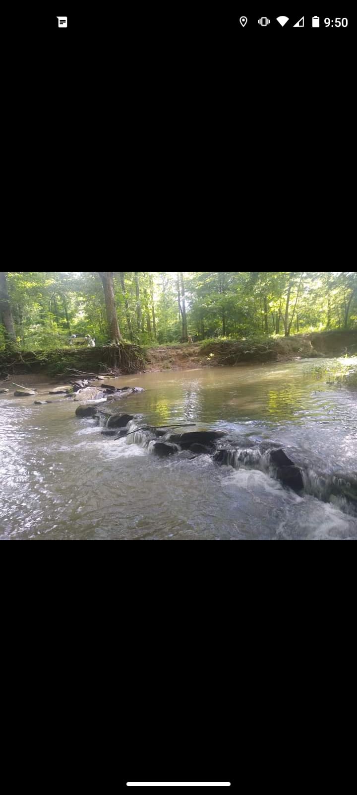 Great way to entertain kids with dam building next to the camp site during warmer months.
