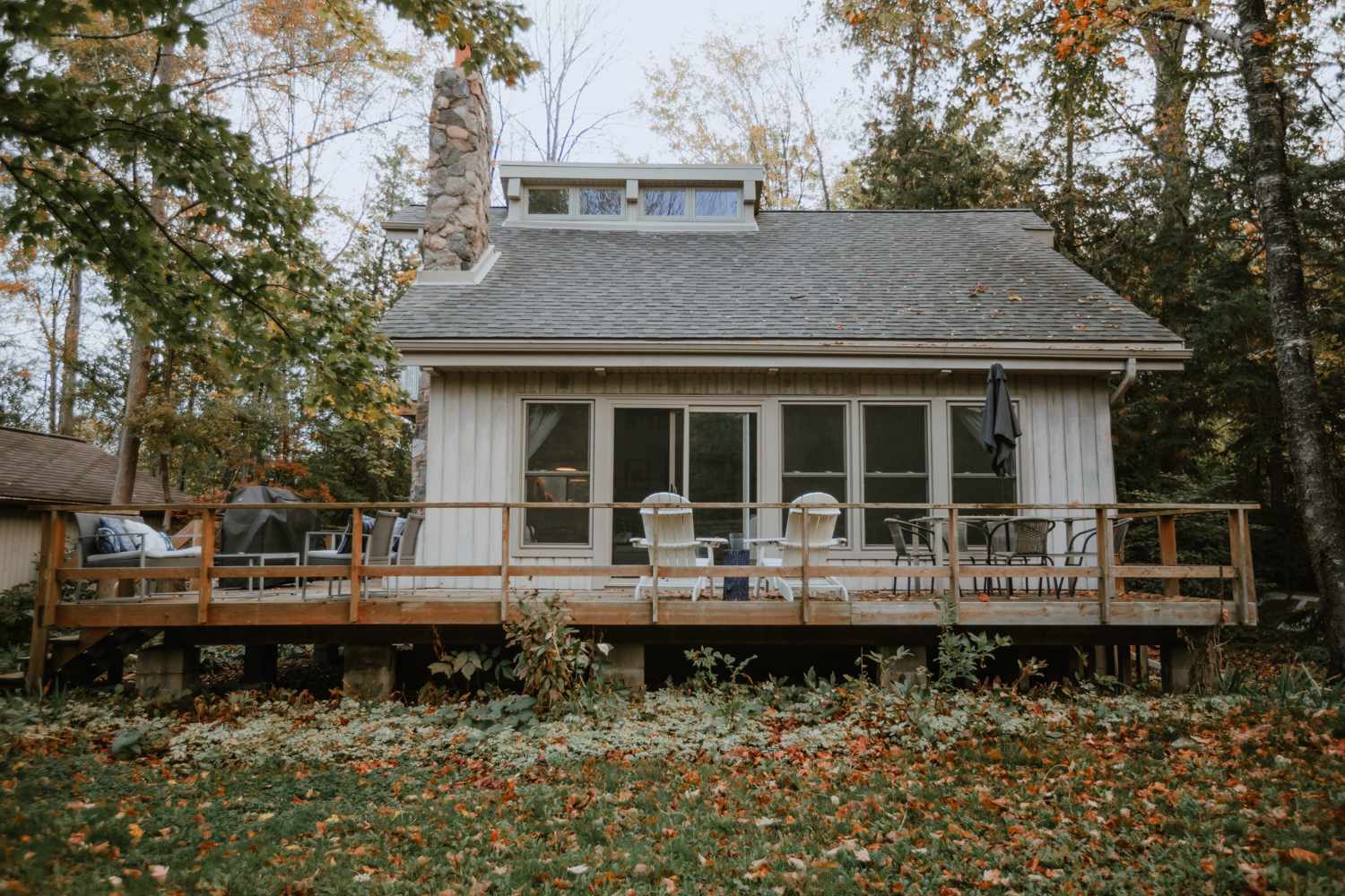 The back of the cottage