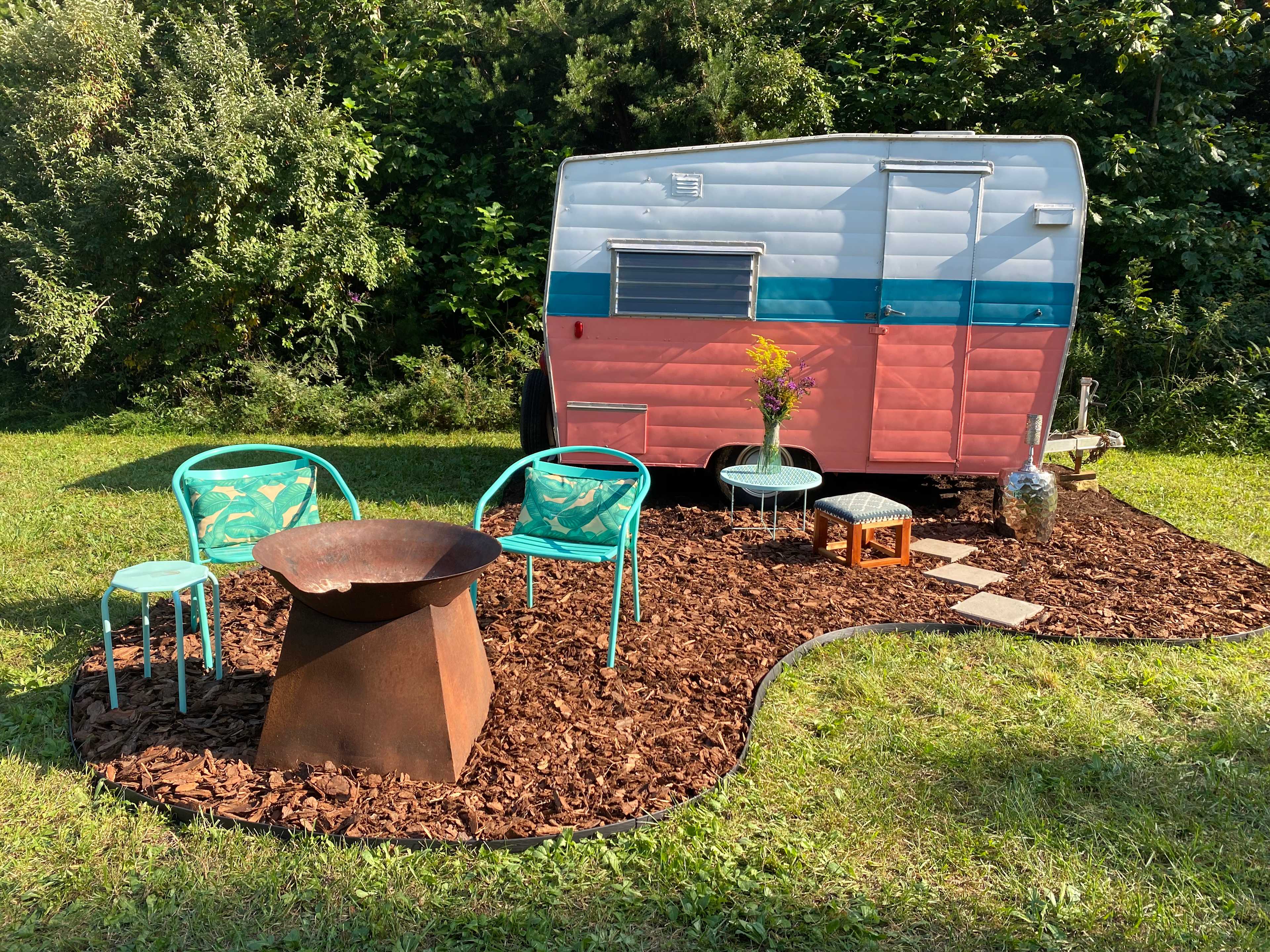 Our resident vintage camper!