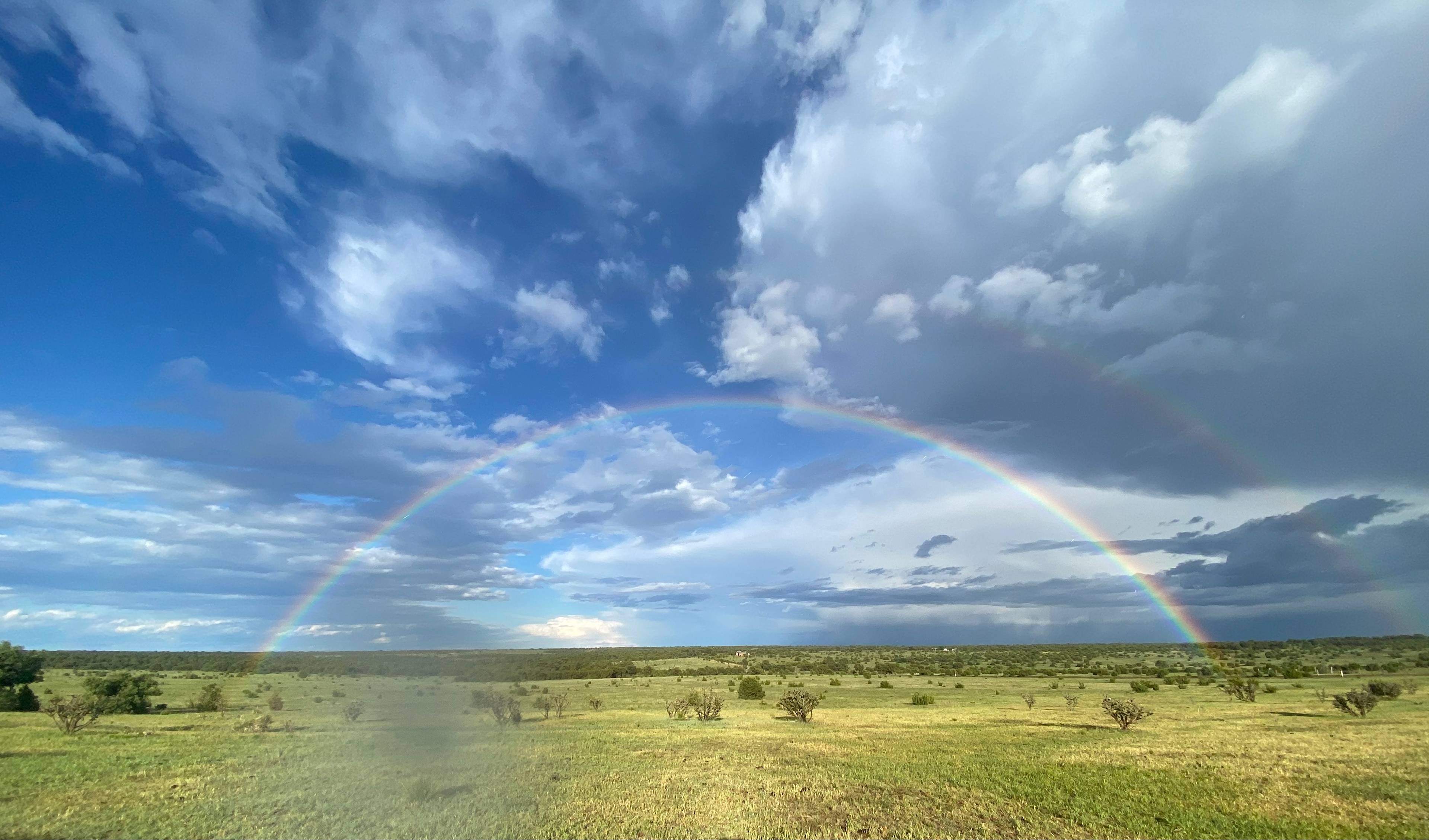 View from the front door- feeling blessed 🌈  