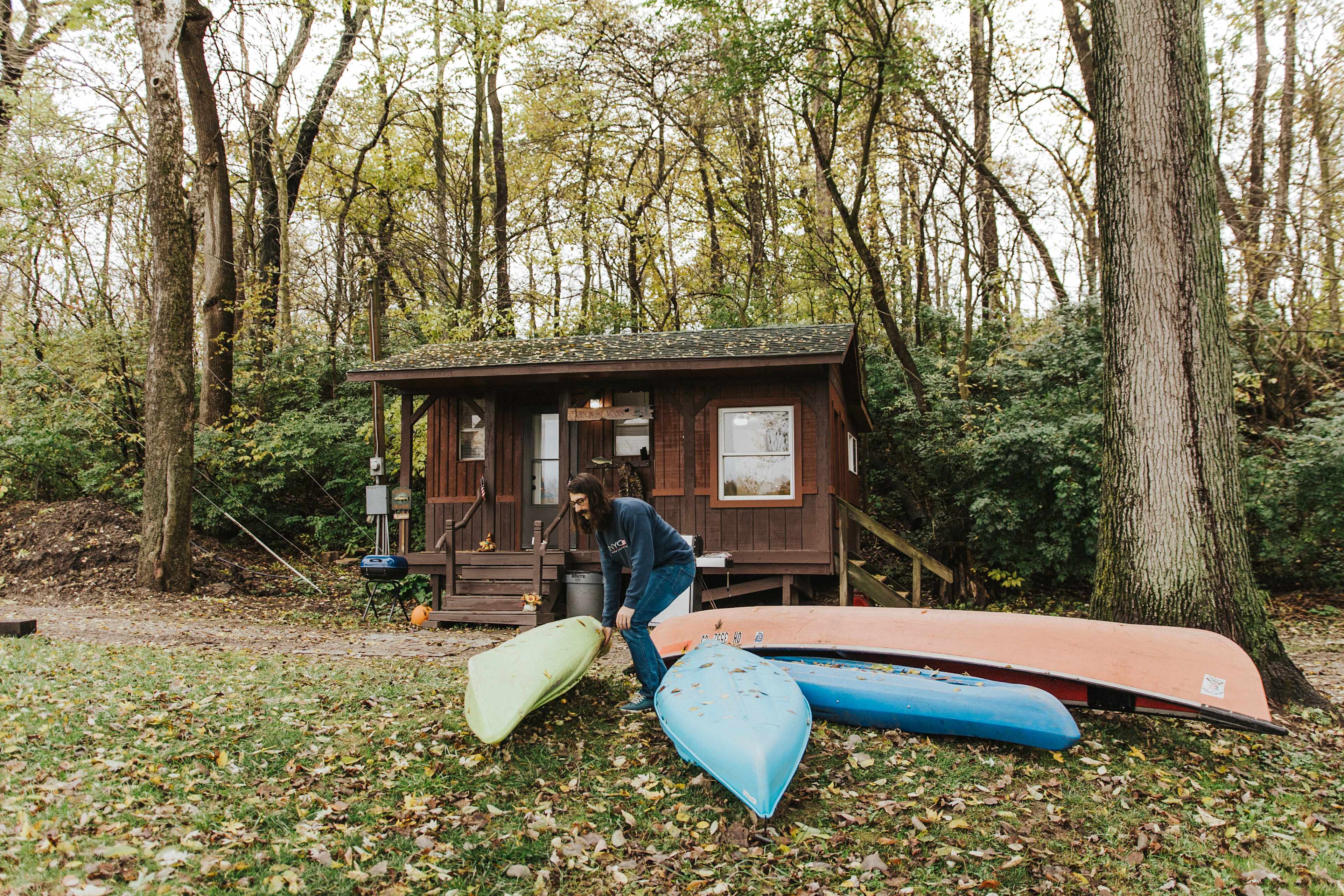 Kayaks available for use - no additional charge