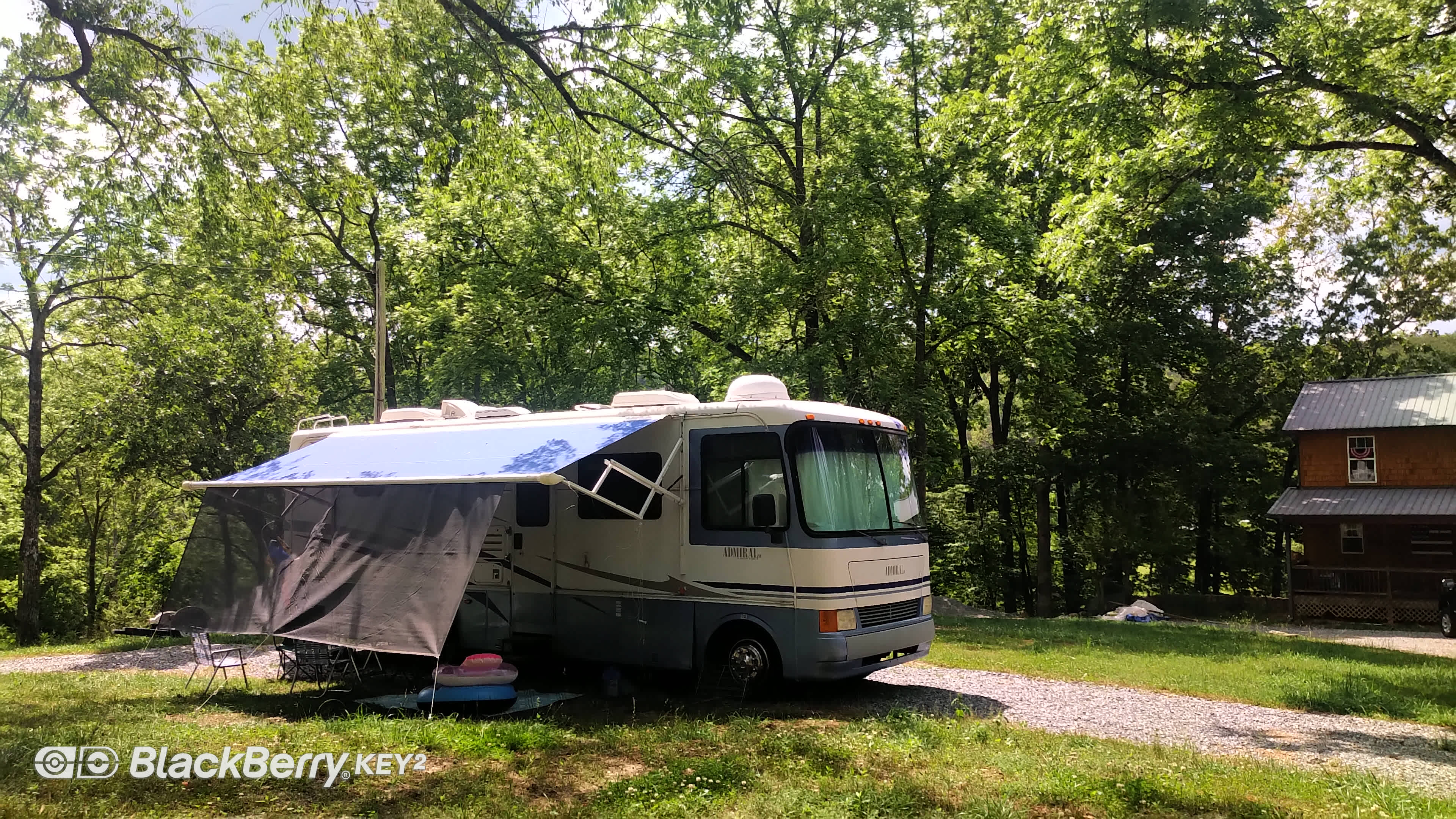 RV site on a Black Walnut Farm