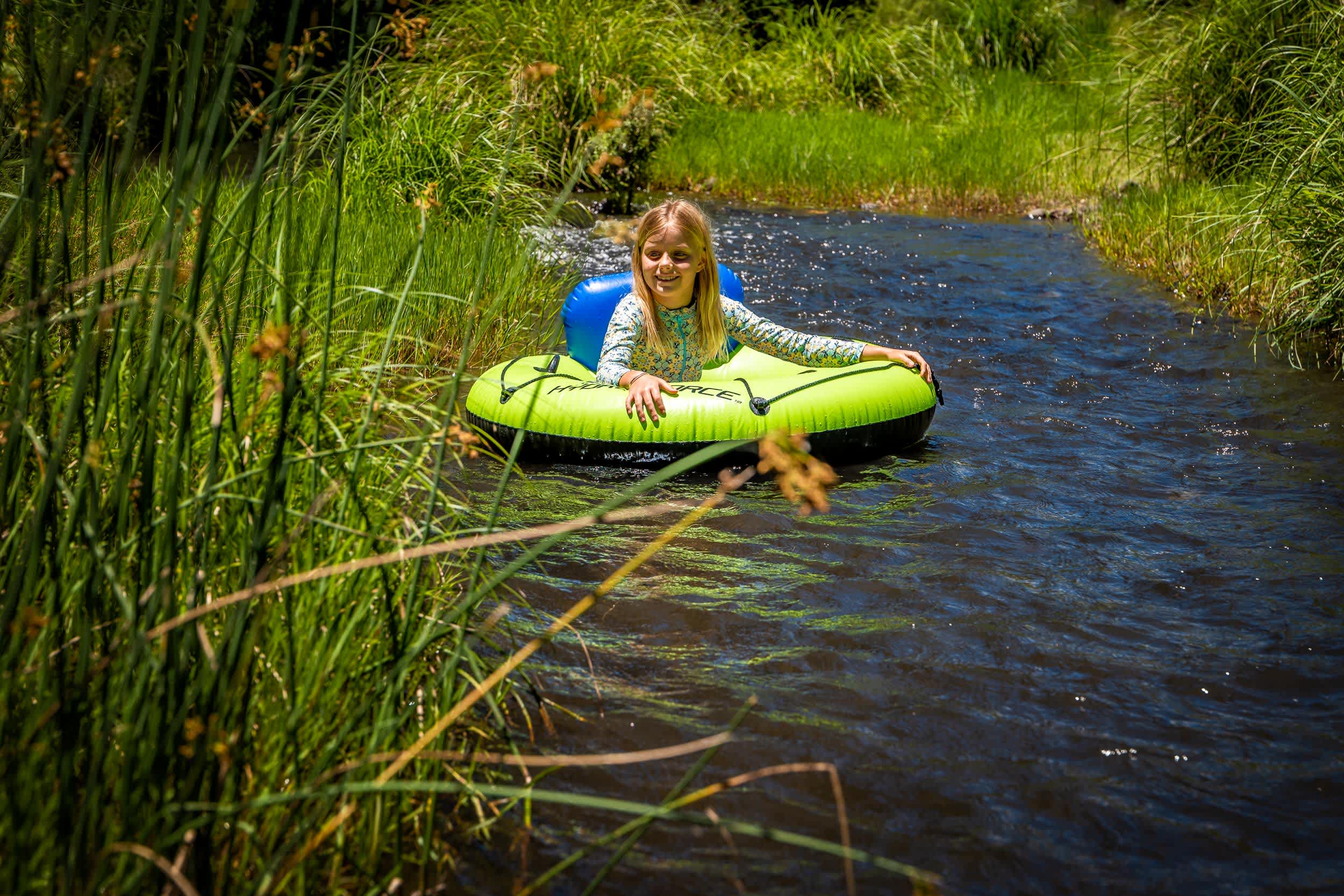 Cooling off in an Albert River water hole is always a favourite!