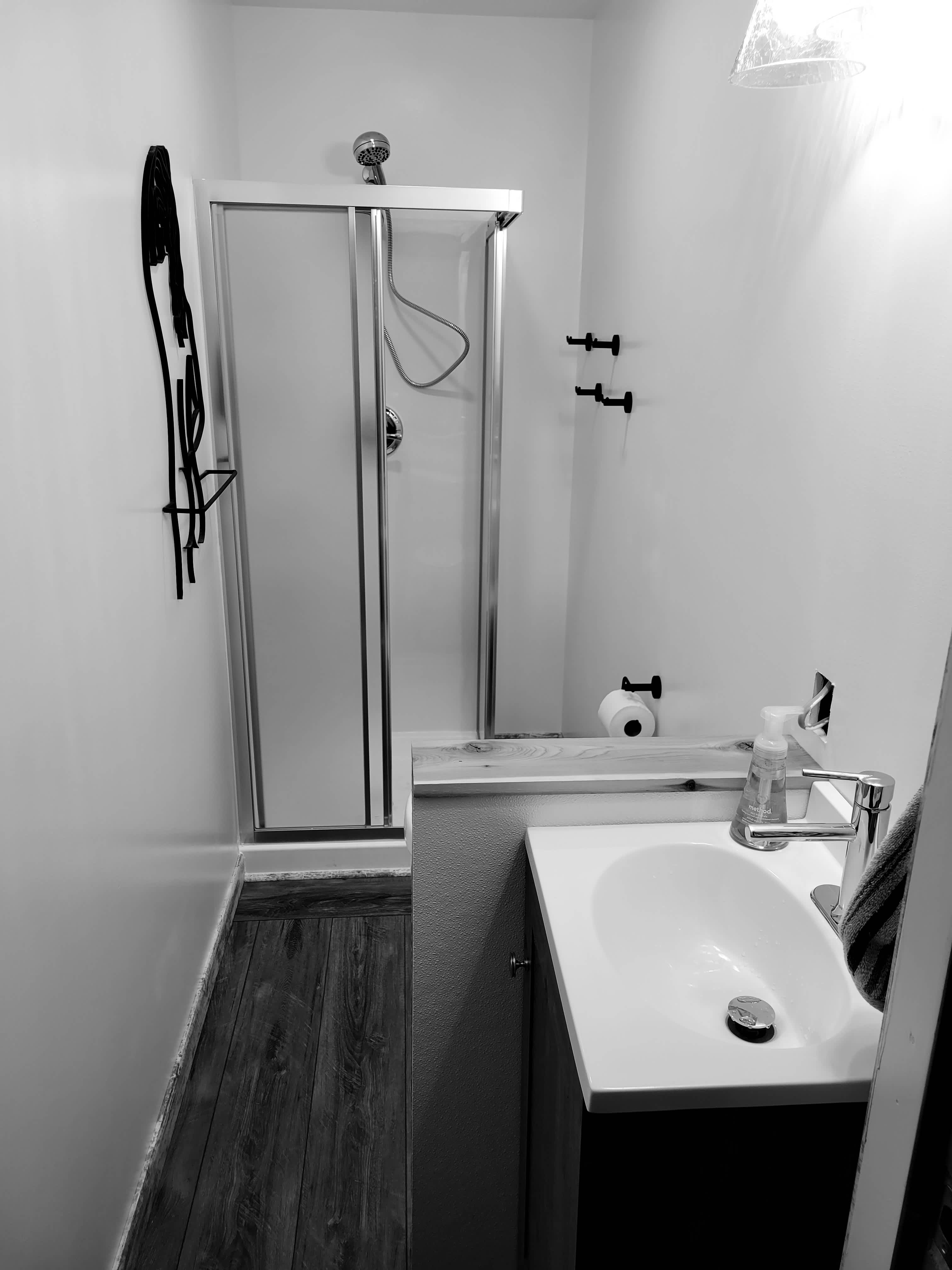 The new bathroom was added in December 2021.