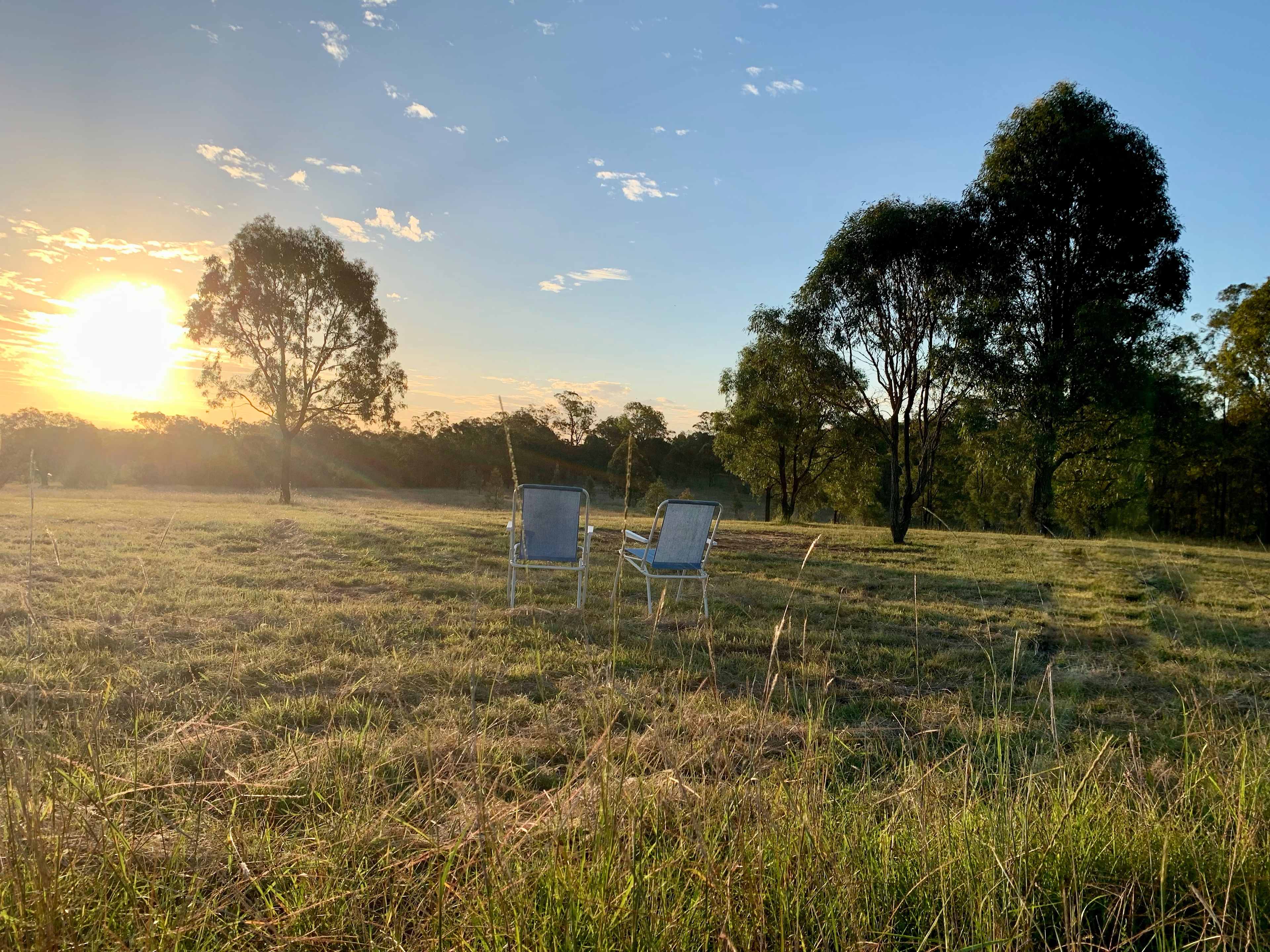 Unfold those camp chairs