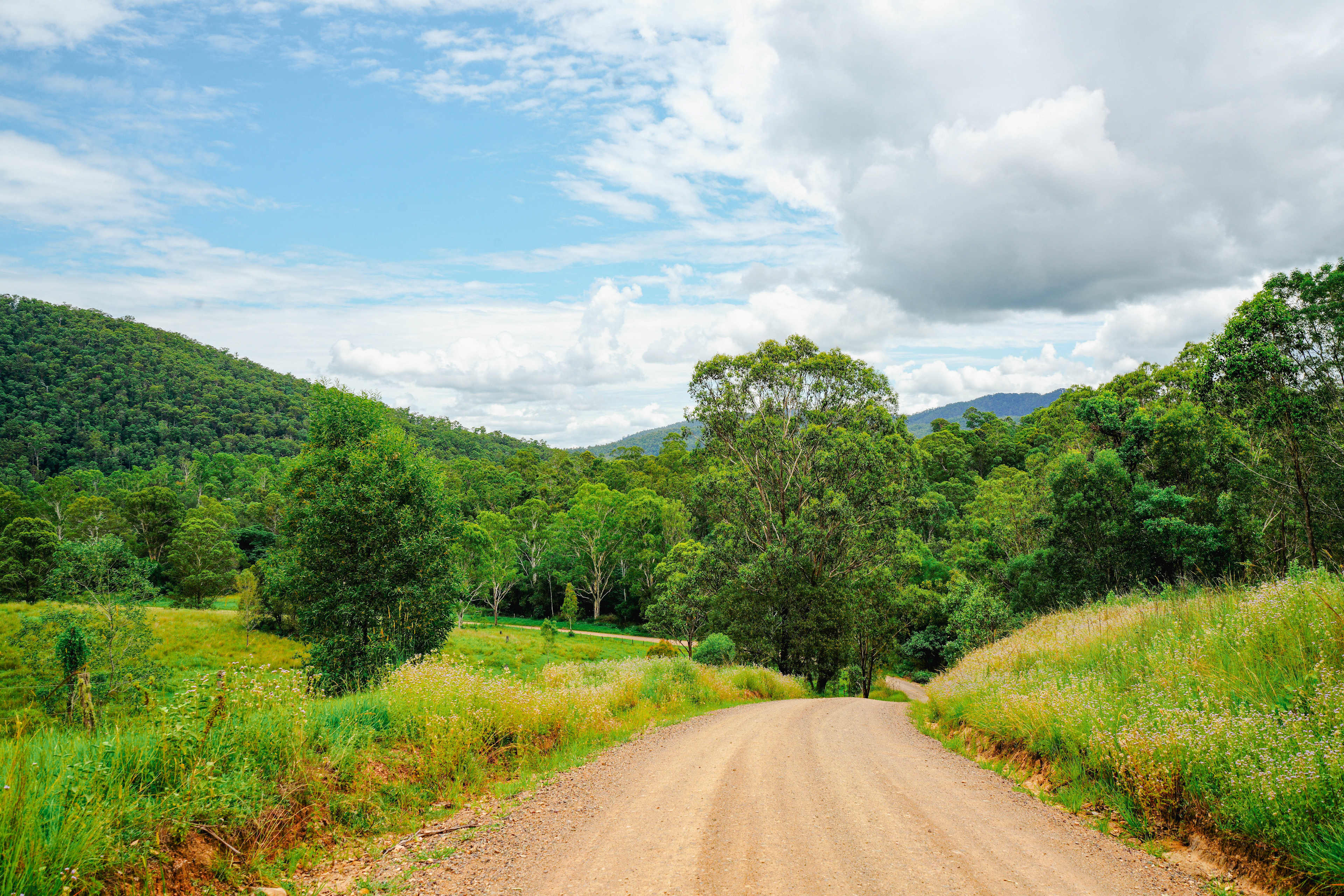 beautiful scenery on the way to the campsite