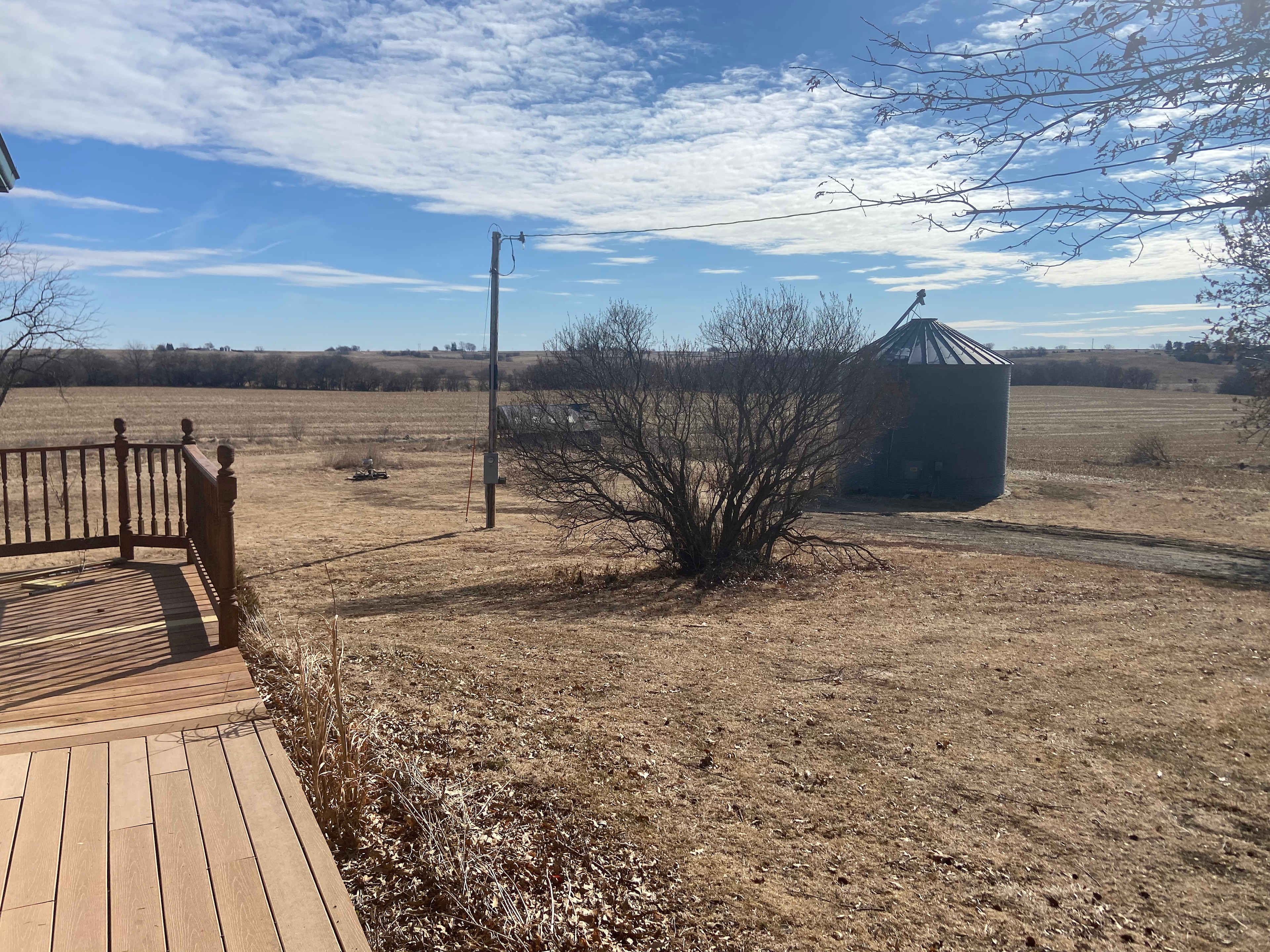 View from front deck( winter brown)😩
