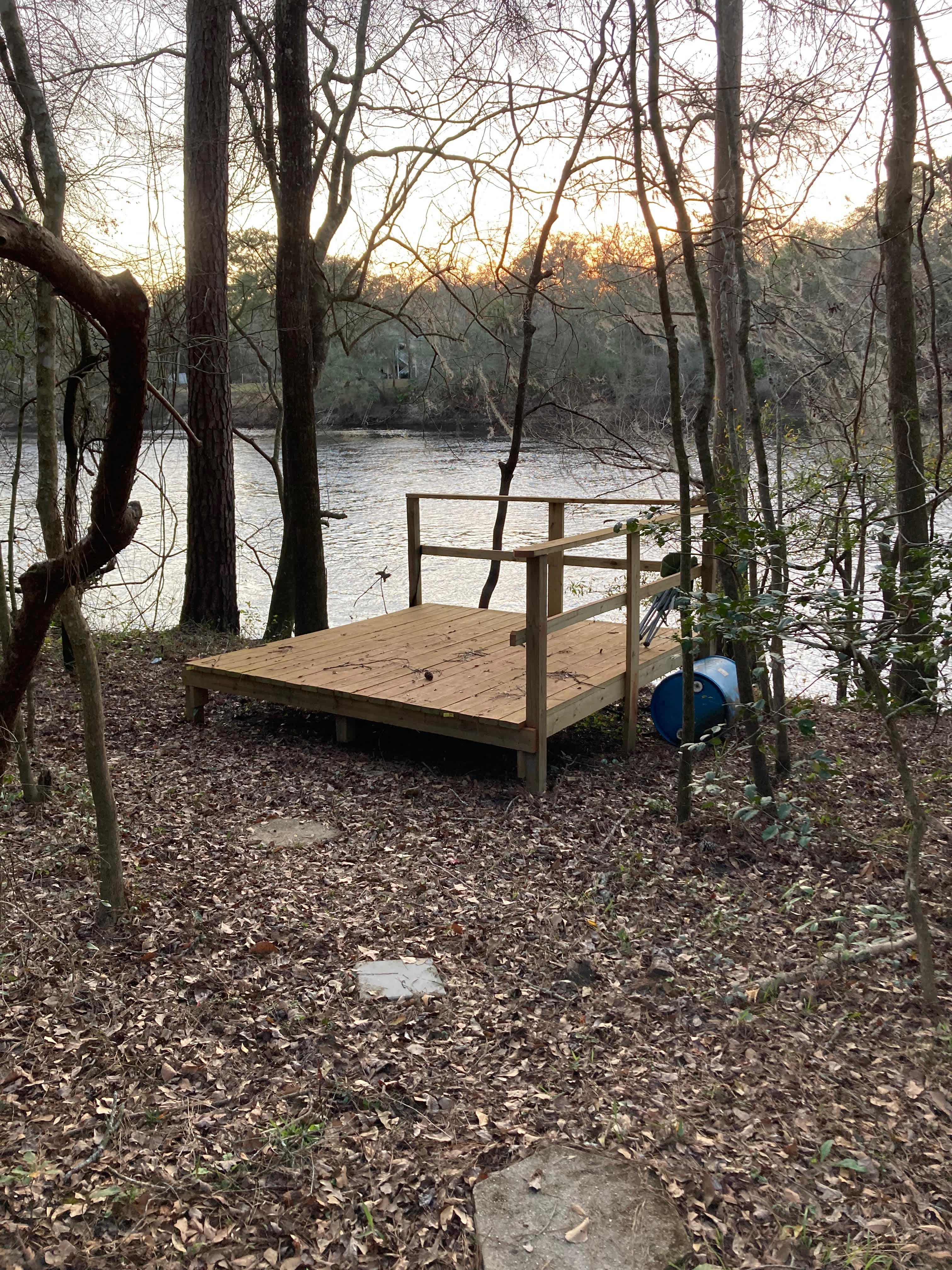 Deck looking over the river