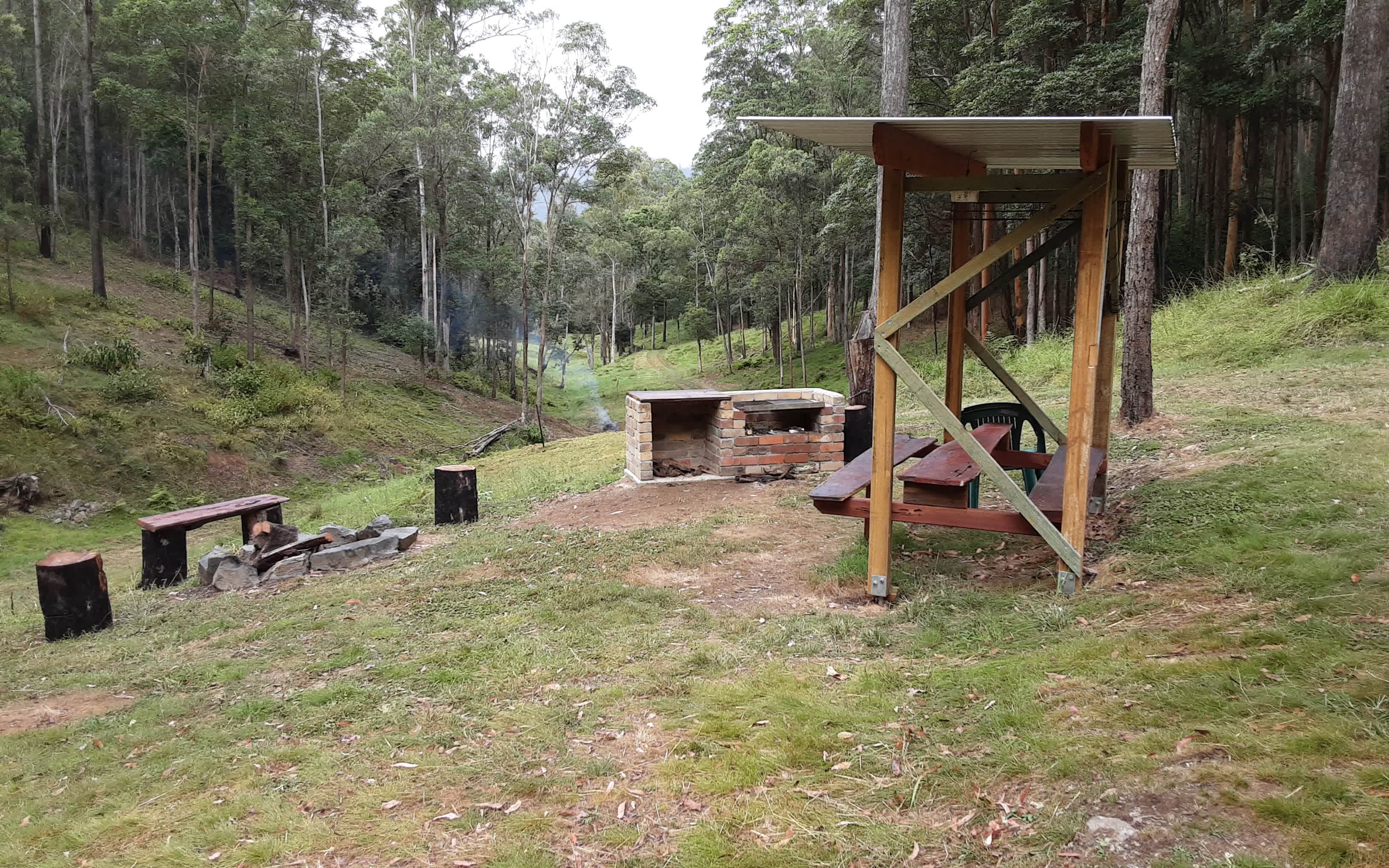 Amenities at the camp area.