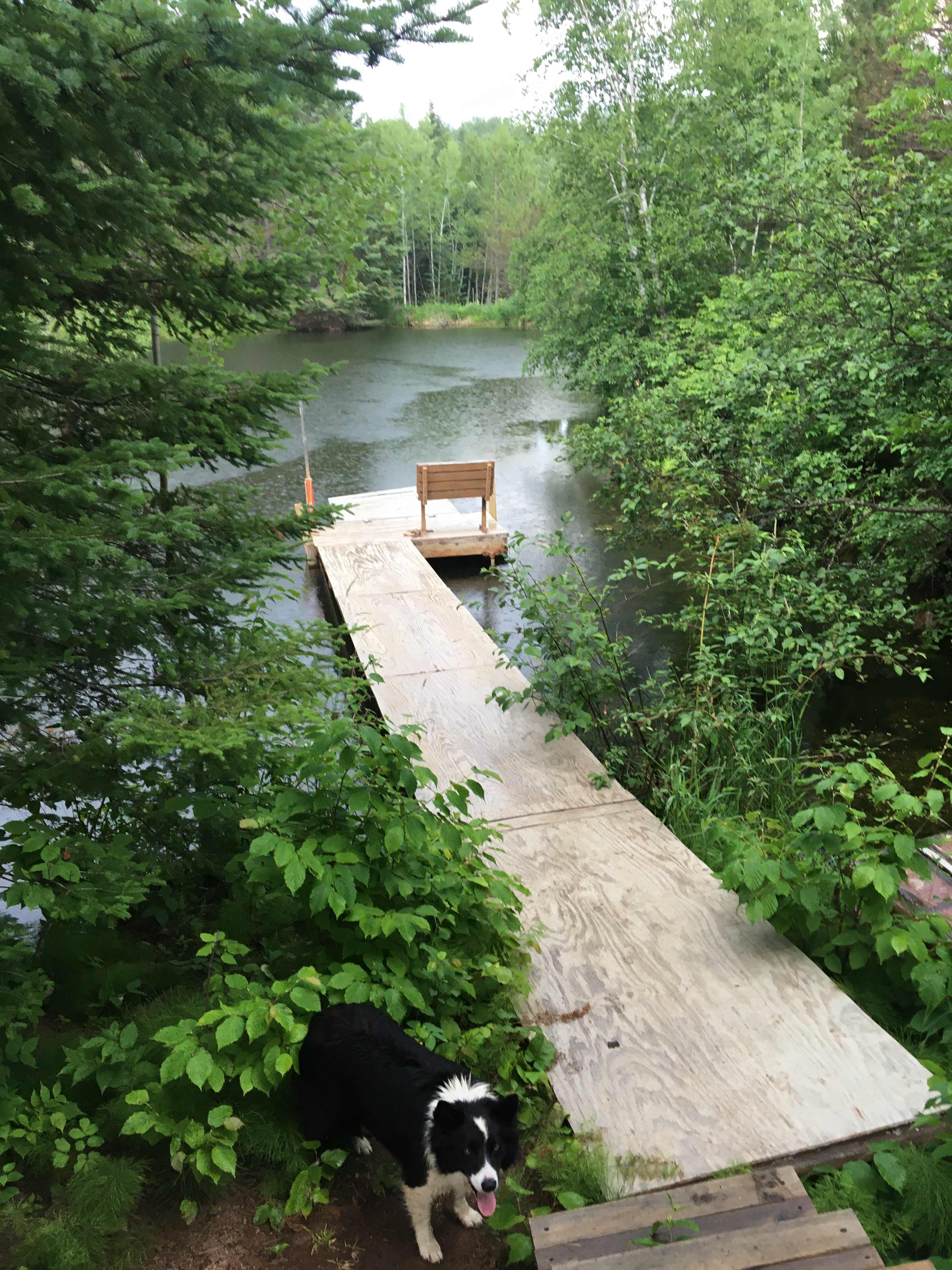 You will have a dock with a nice place to sit.
