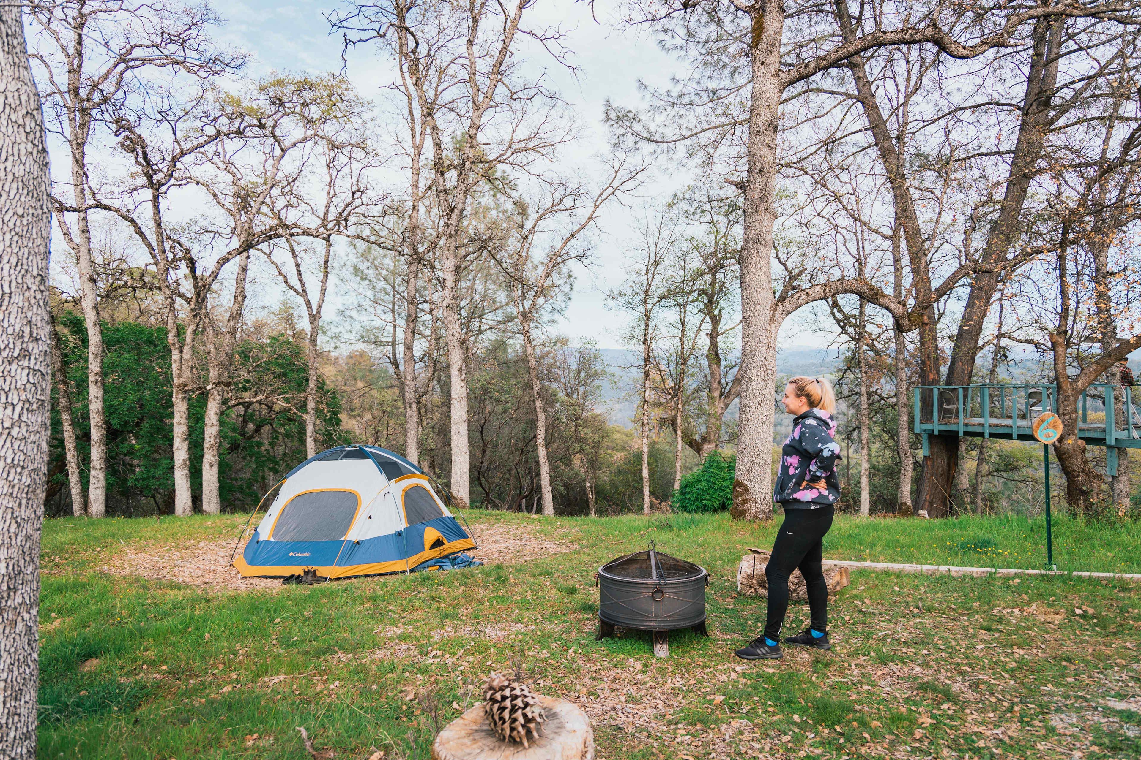 Site 6 with campfire 