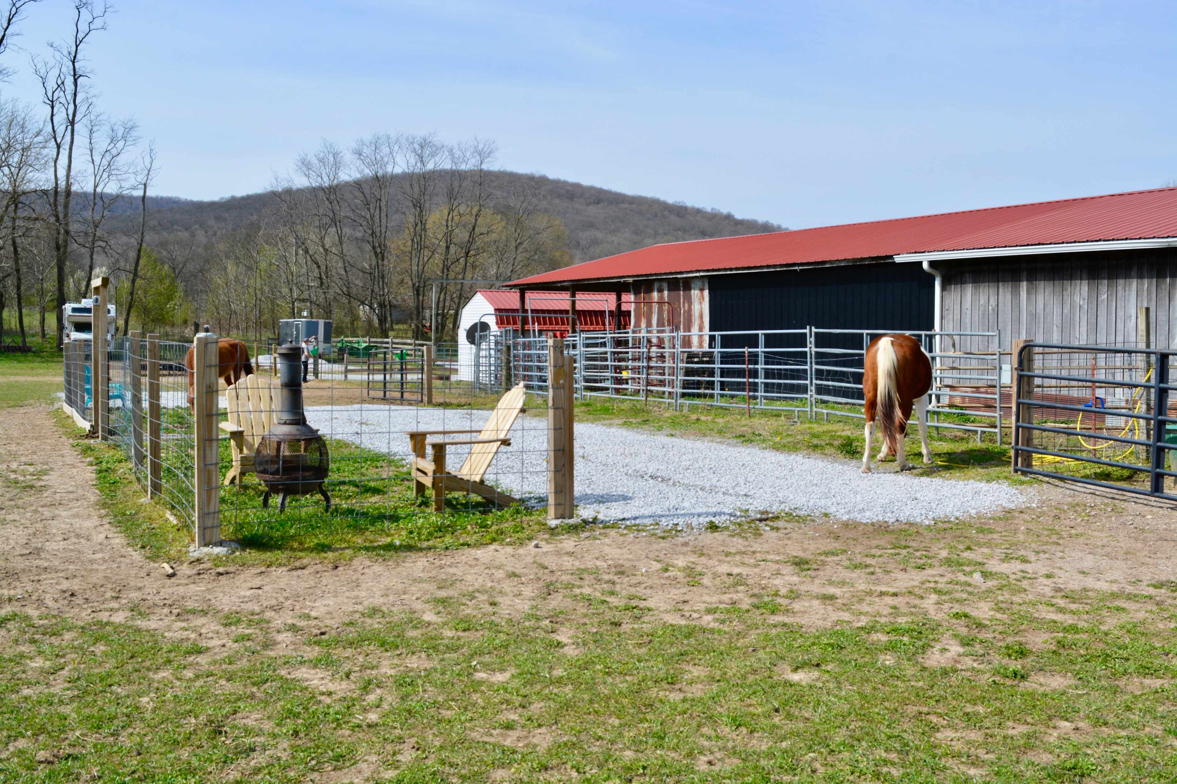 View of the campsite 