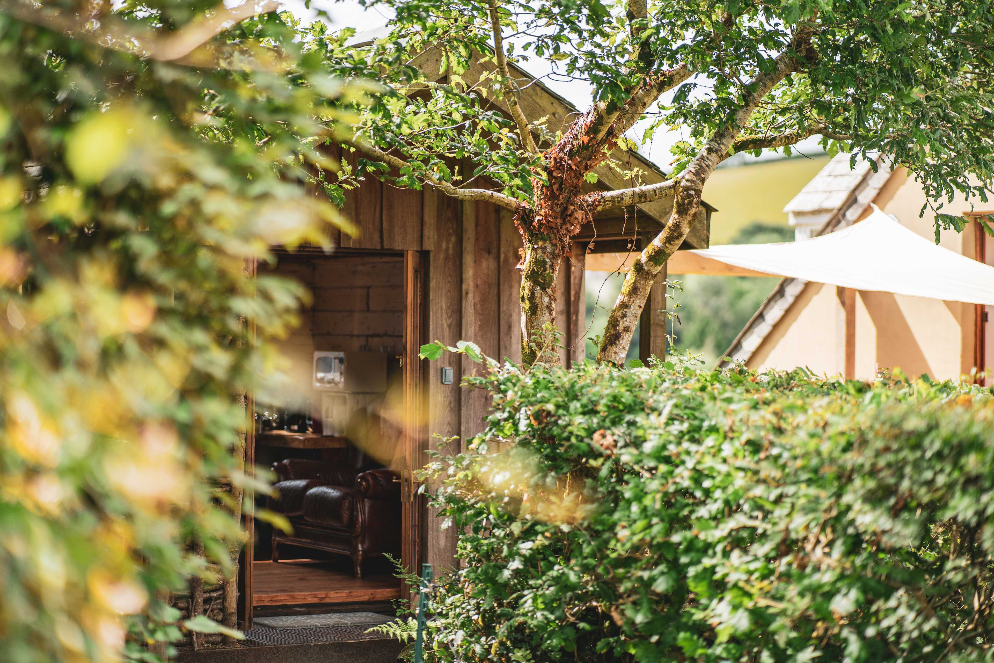 Entrance to the Writing Shed Cabin