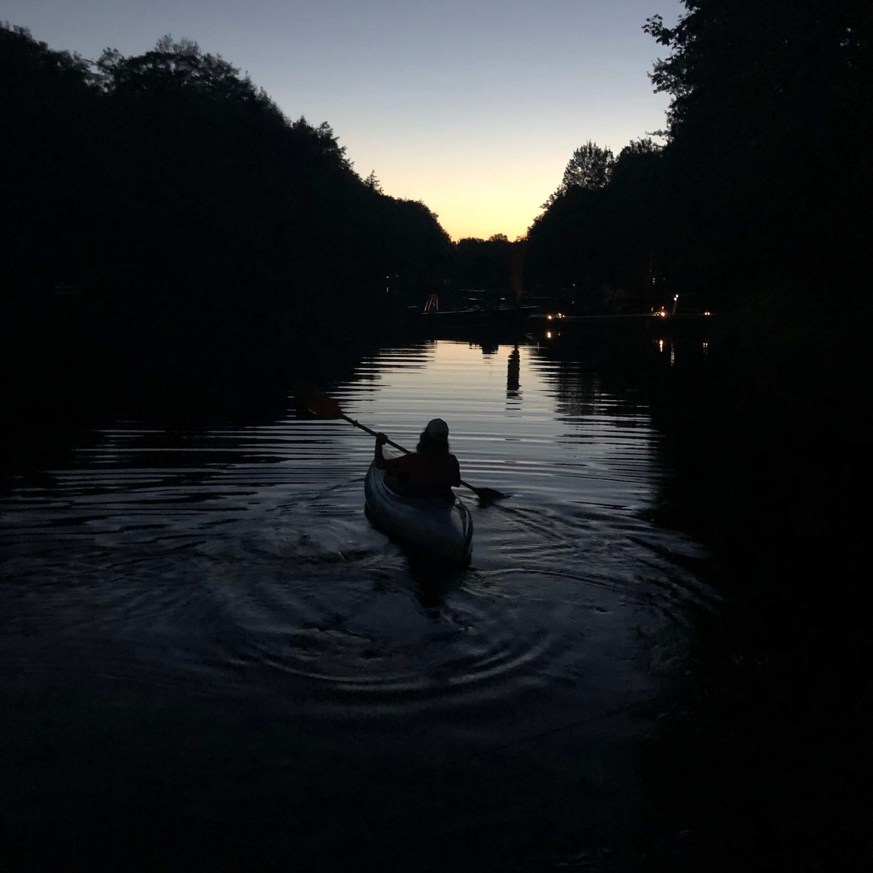 Alone on the river