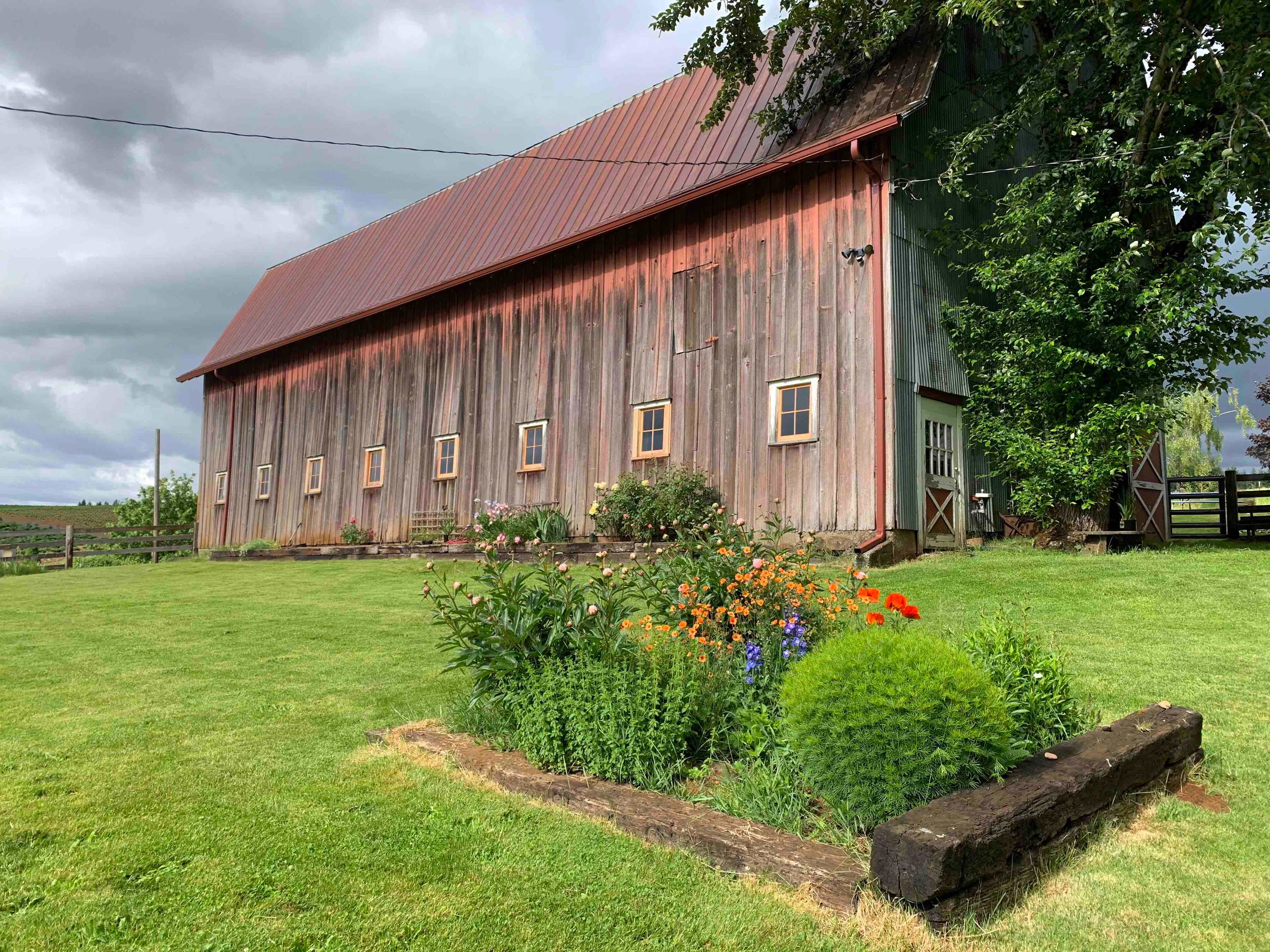 Our historic barn was built in 1915