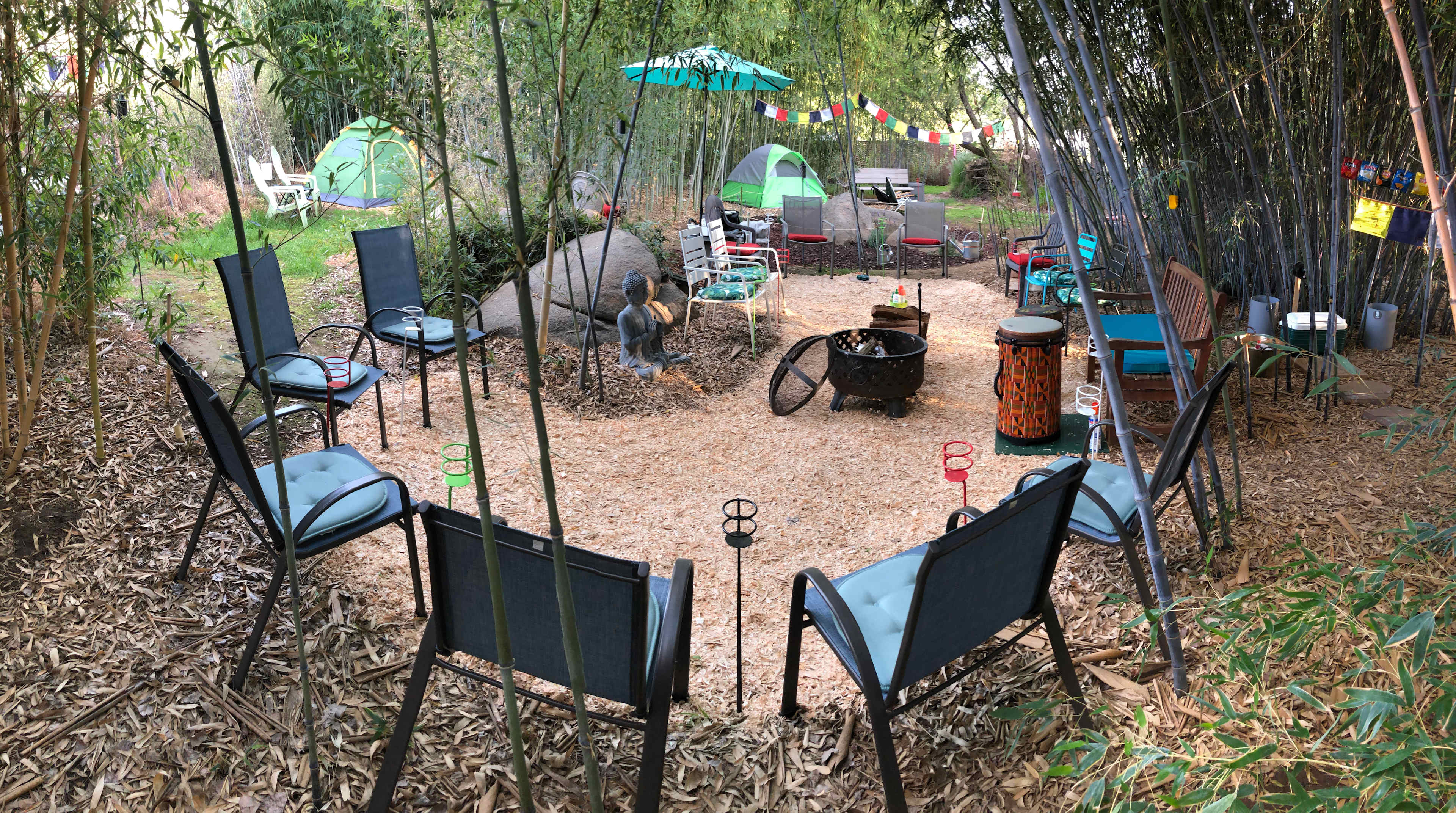 Seating/Drum Circle, firepit area