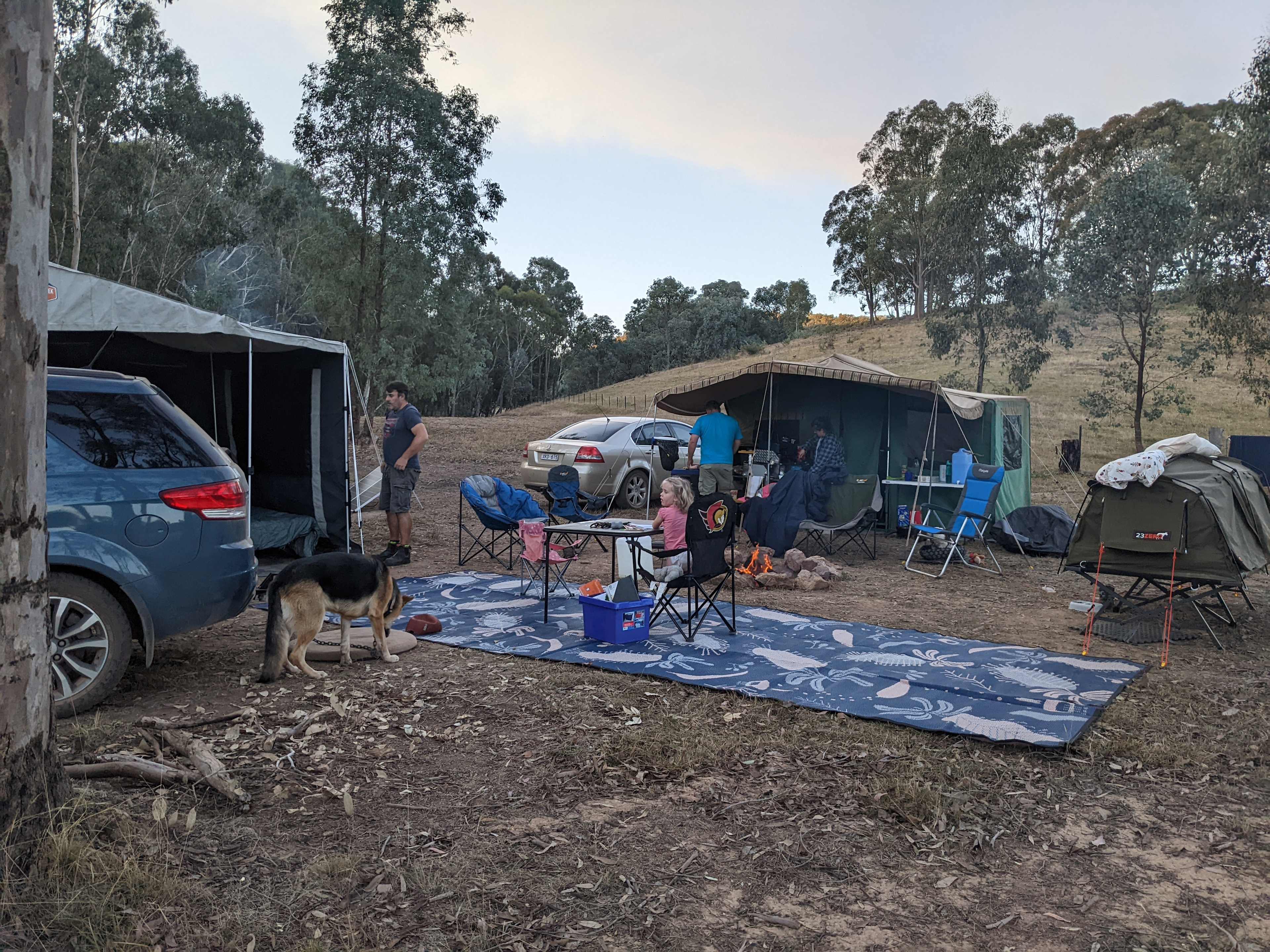 Setup at Mill Site 2, still plenty of room.