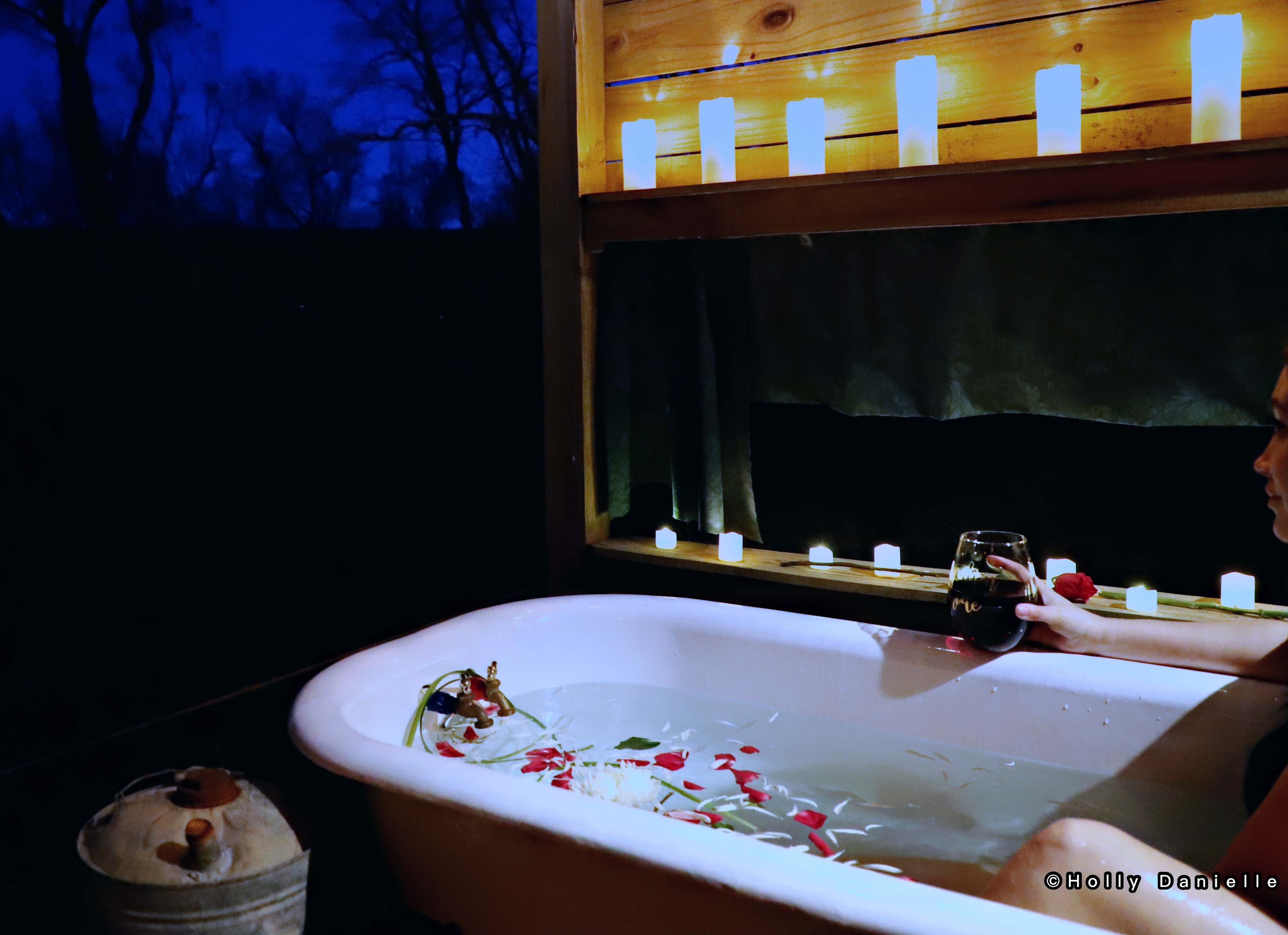 Enjoy the newly resurfaced antique tub!