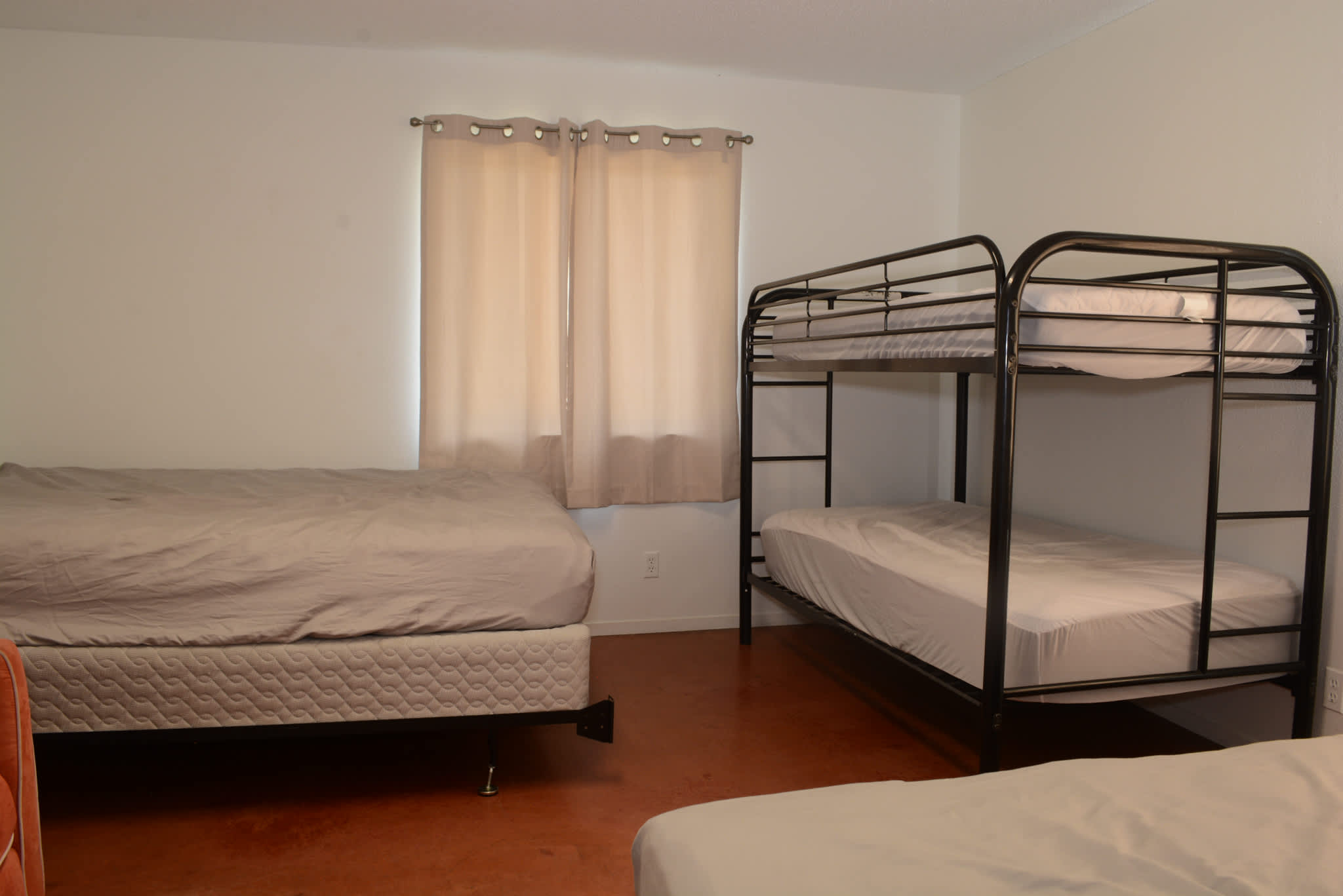 One of the bedrooms in lodge.