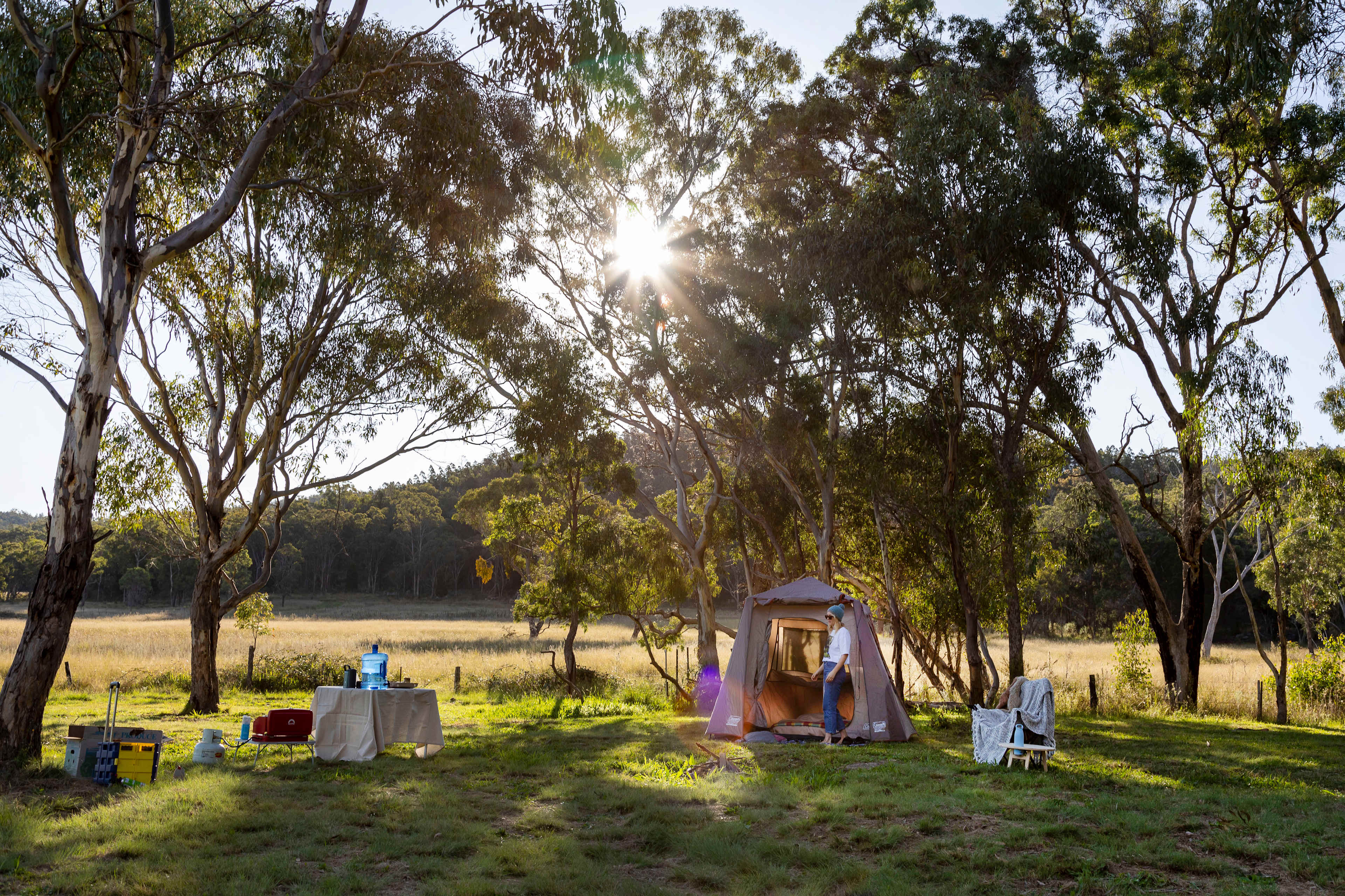 Camp set up. 
