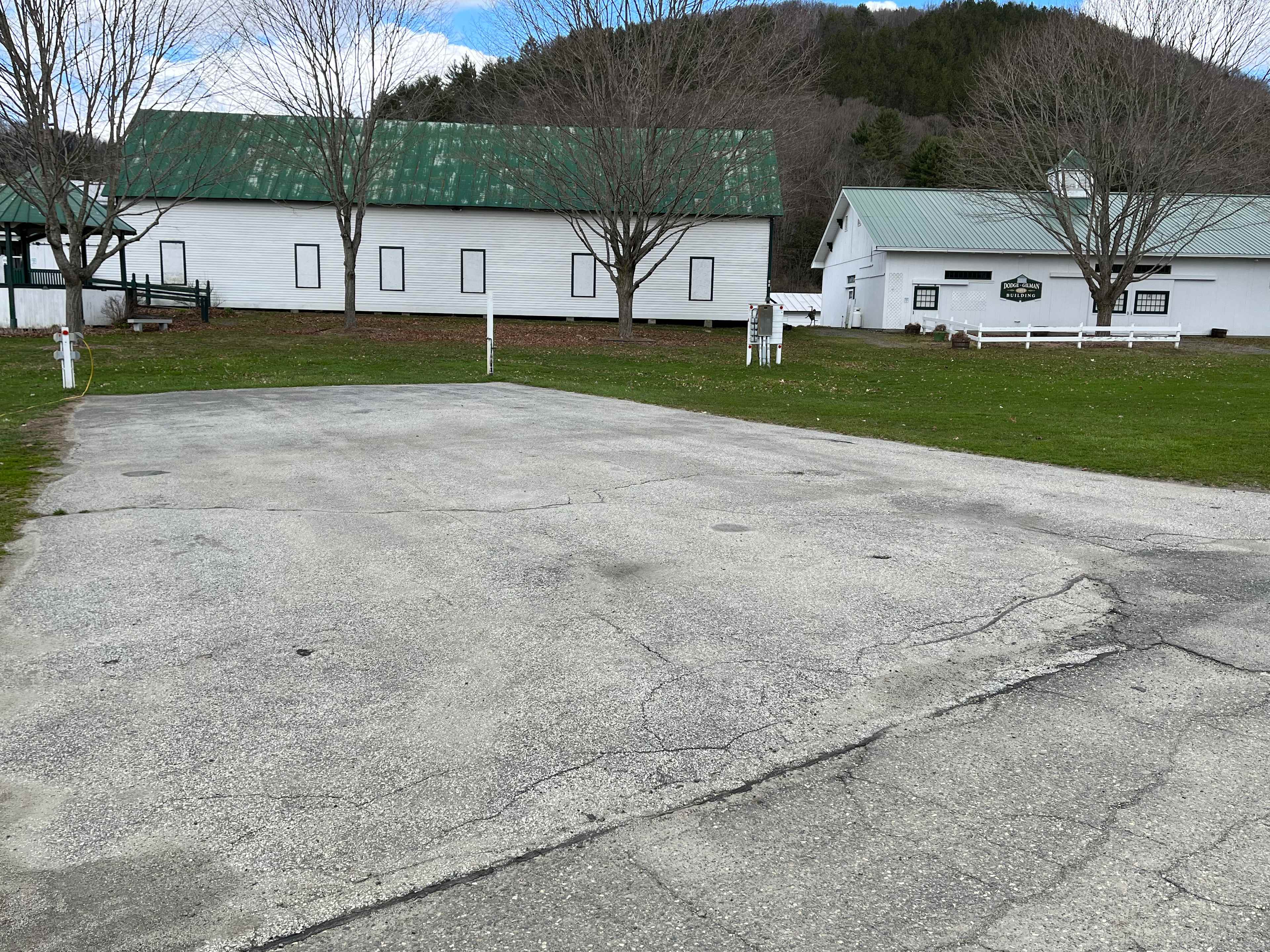 Historic buildings and gazebo 
