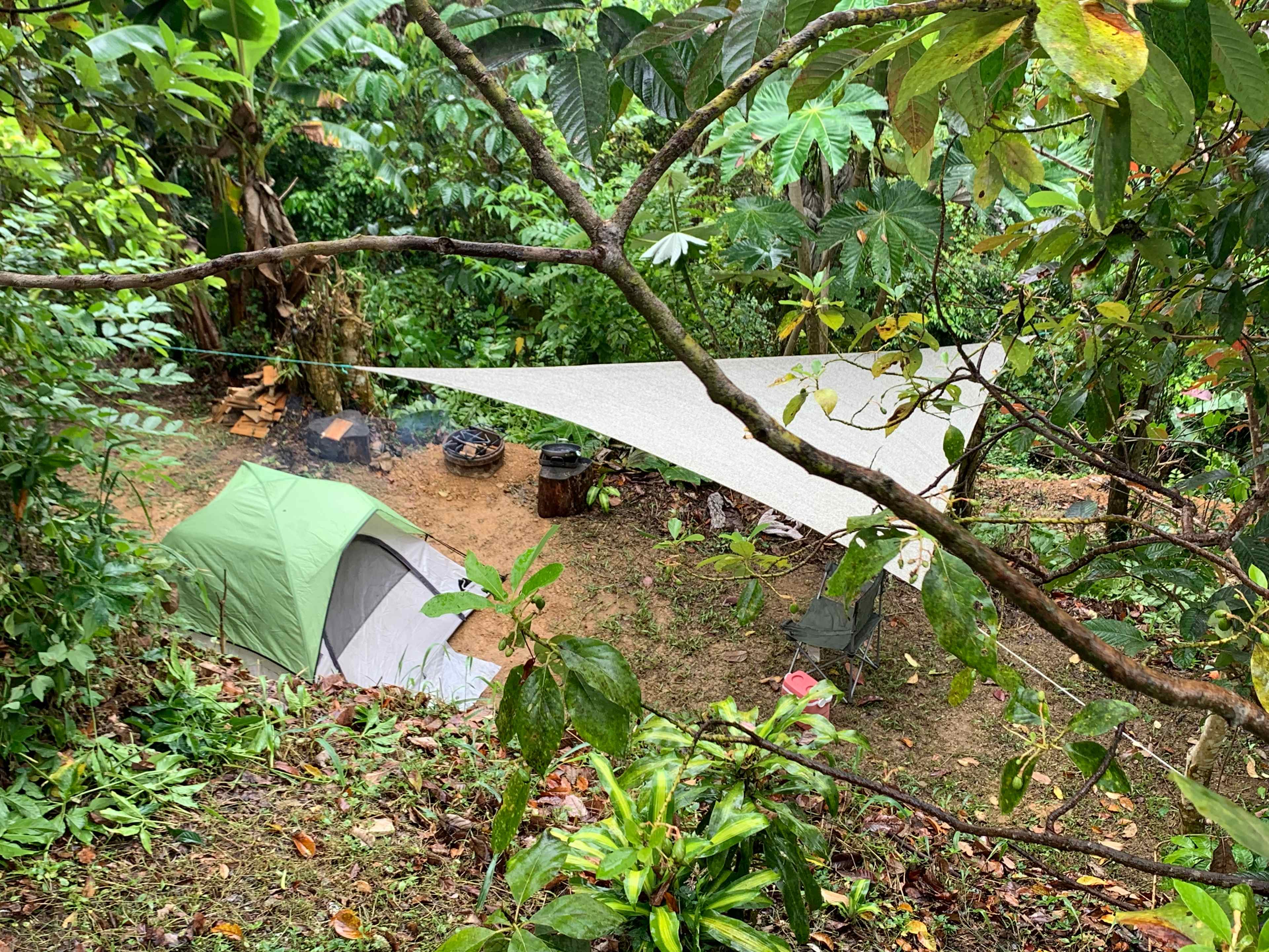 Only the space. This is an example with tent.
