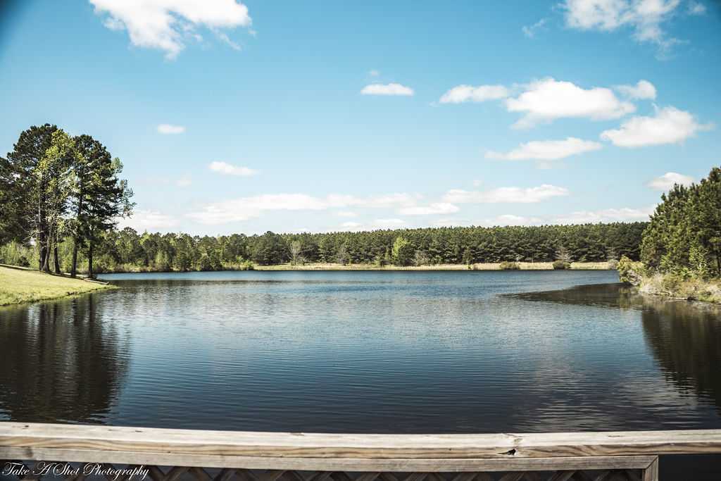 15acre stocked lake on property