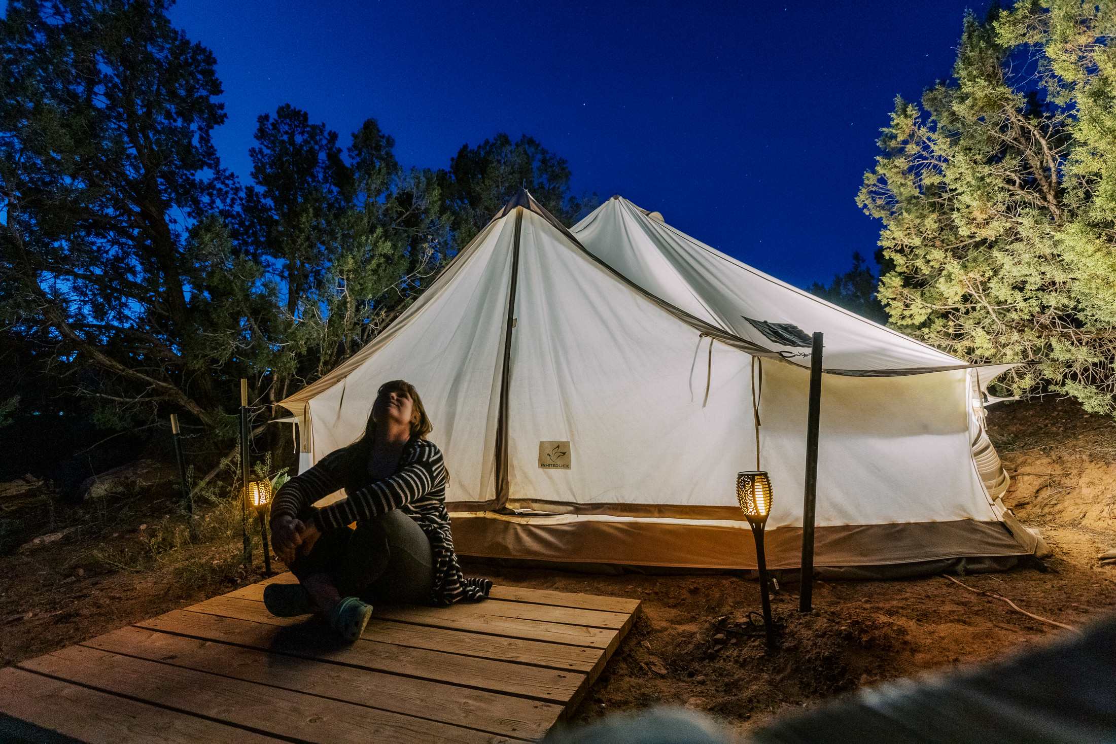 Enjoying the quiet and the night sky!