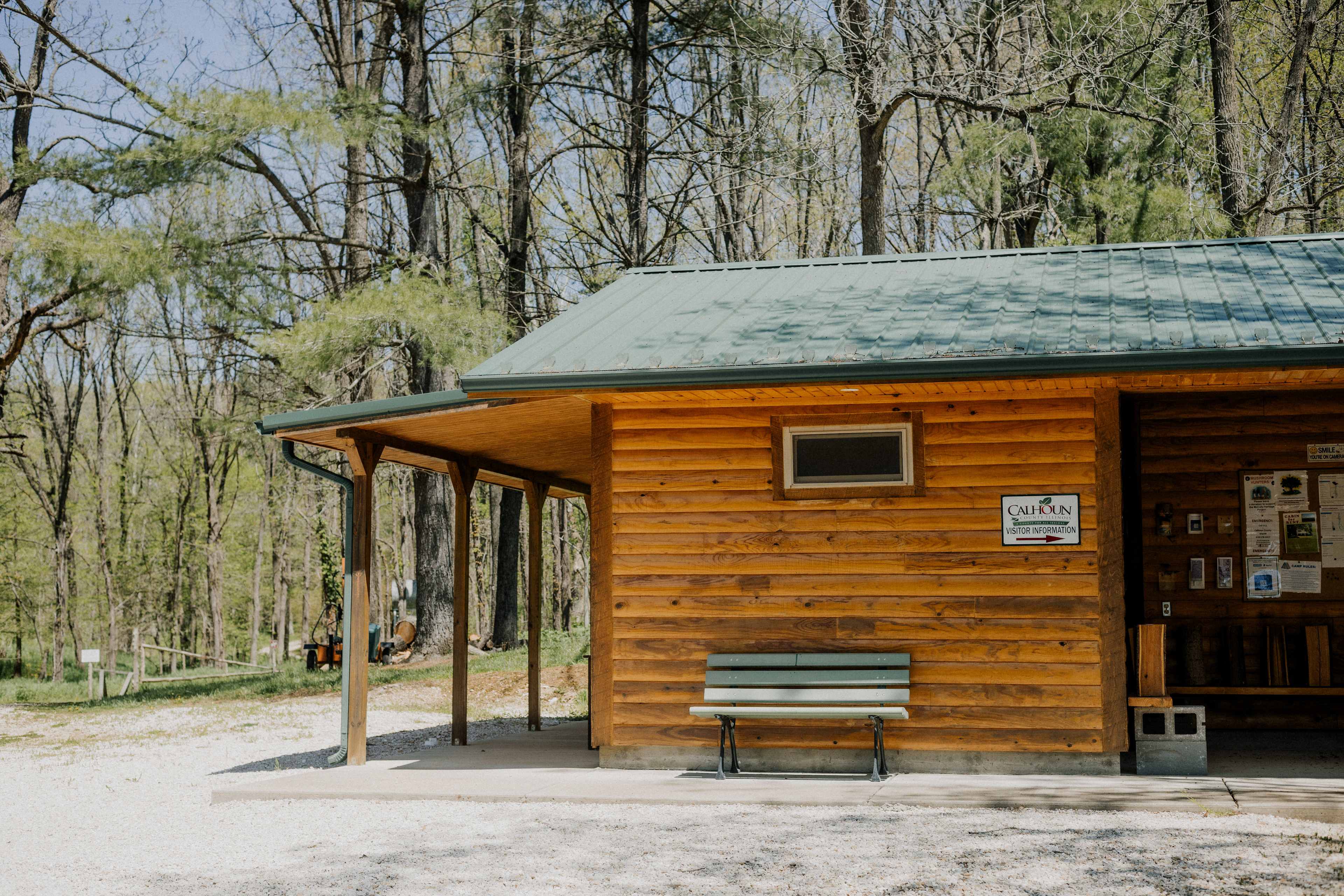 Info Center at parking lot