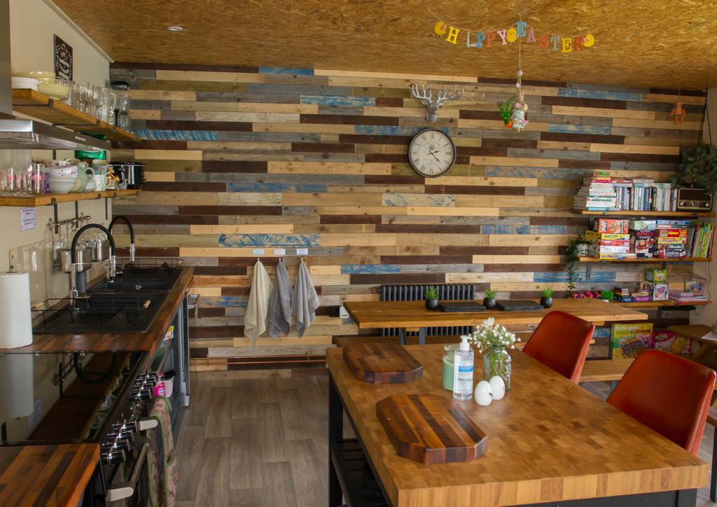 Communal kitchen and dining area 