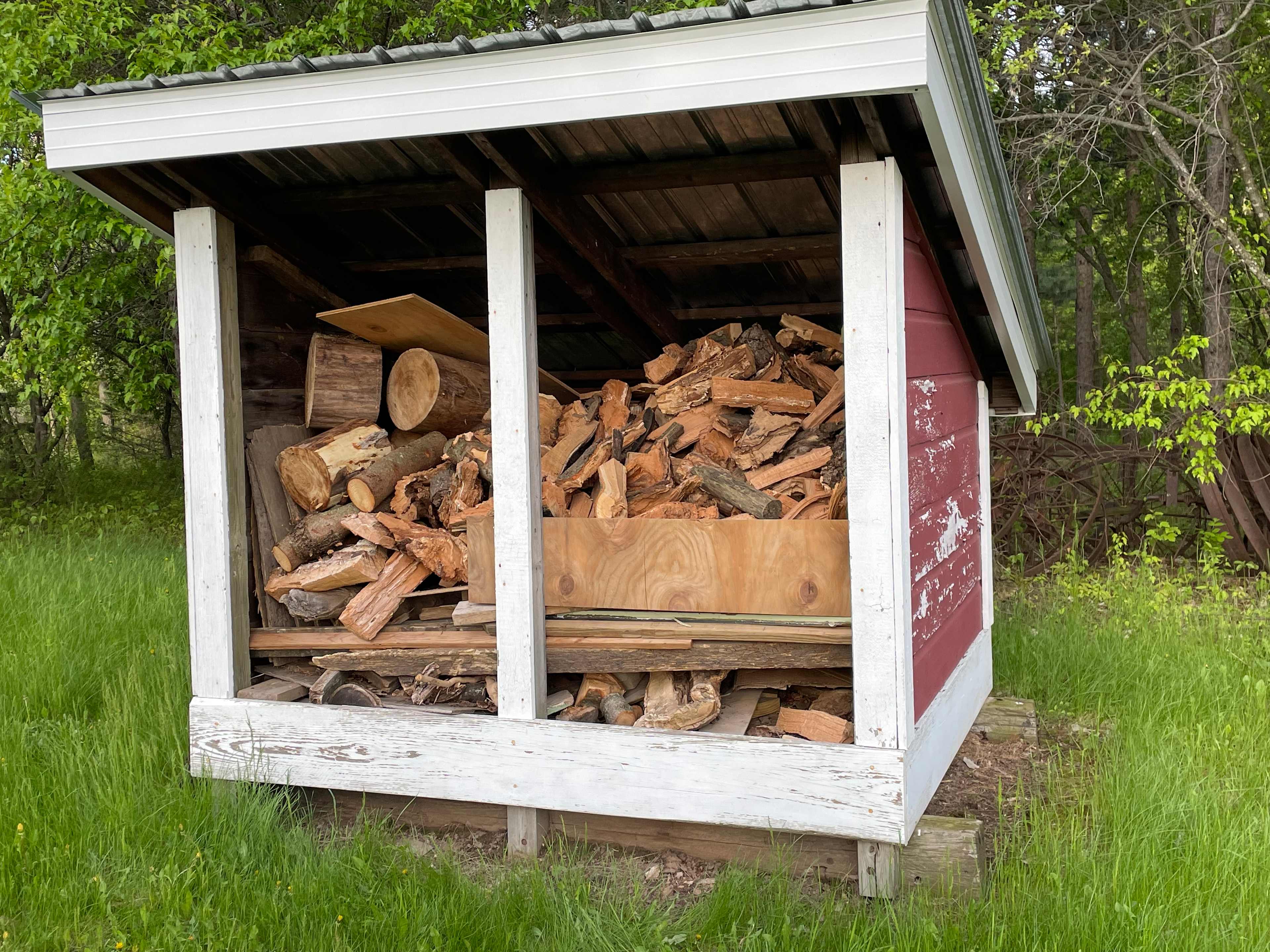 Wood cache, firewood provided