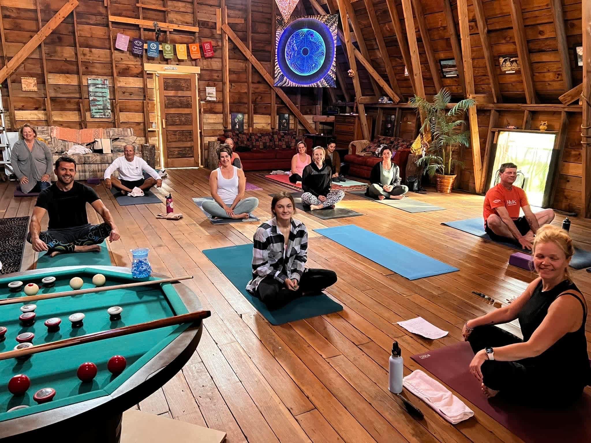 May 24th, 2022, our first session of Tumbleweed Barn Yoga! (beginner classes only $10)