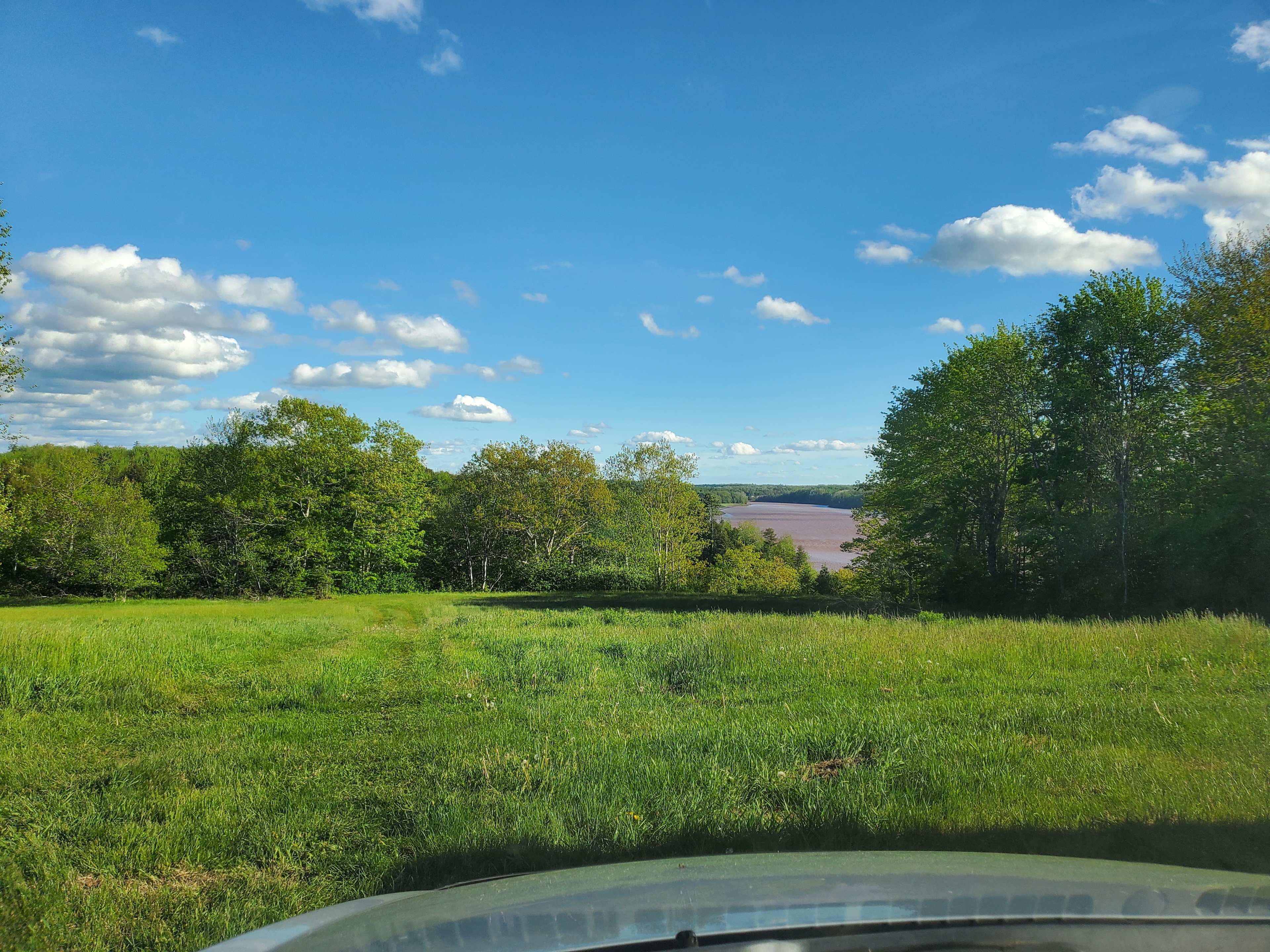View of the river from campsites
