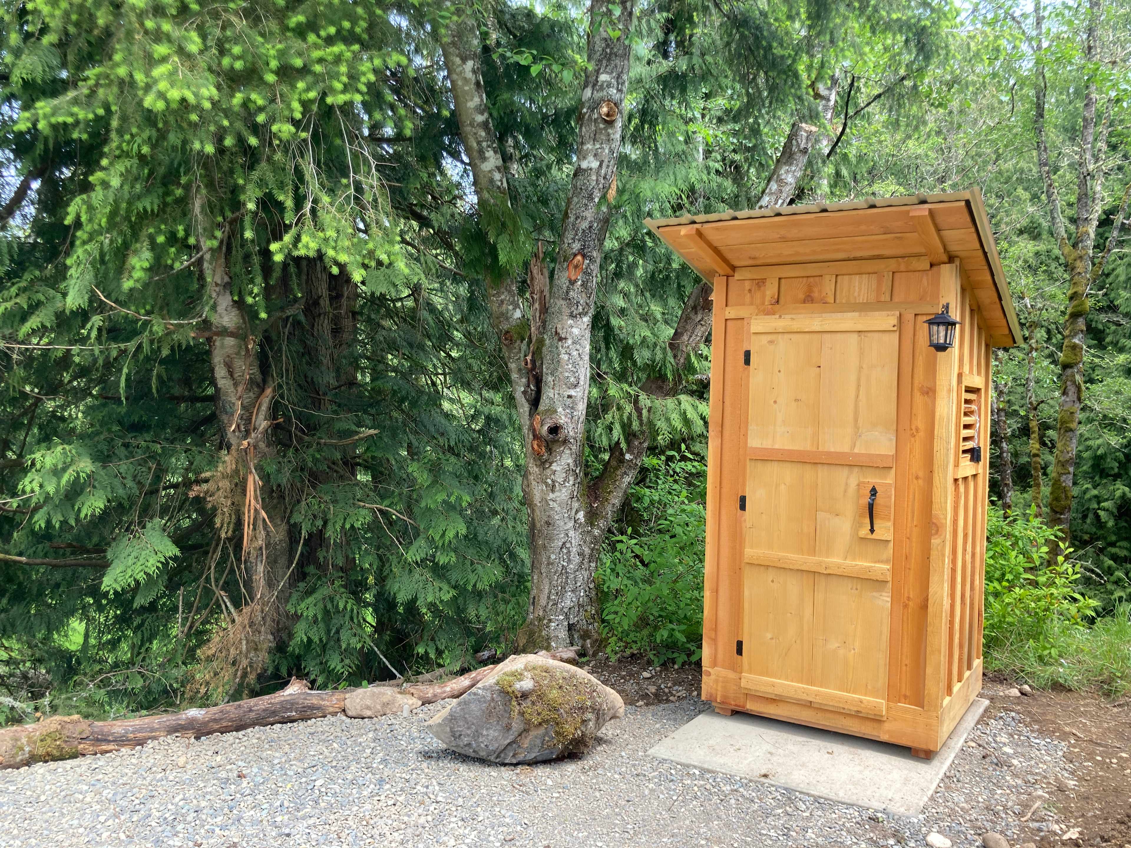 Your own composting outhouse at your site- not shared with other sites