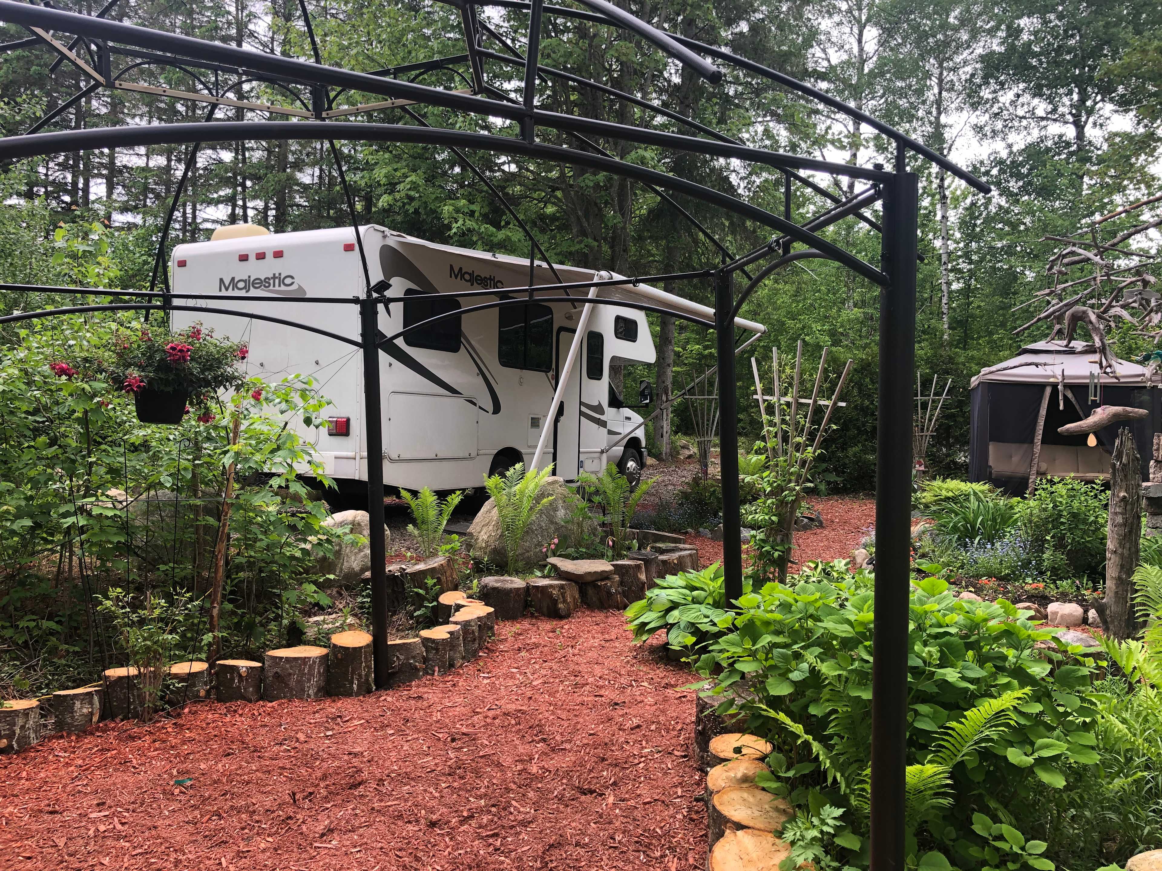 Inukshuk zen garden campsite