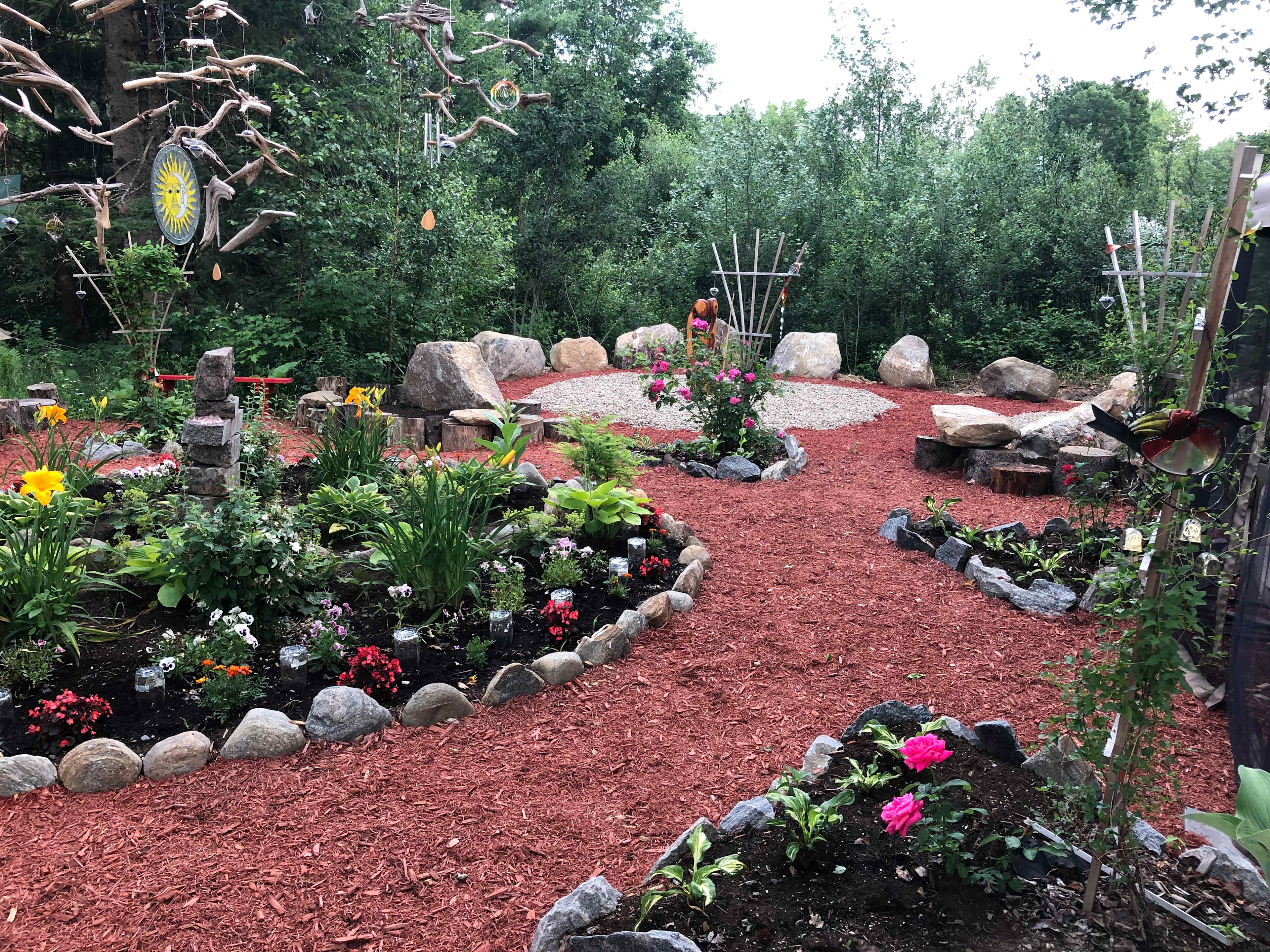 Inukshuk zen garden campsite