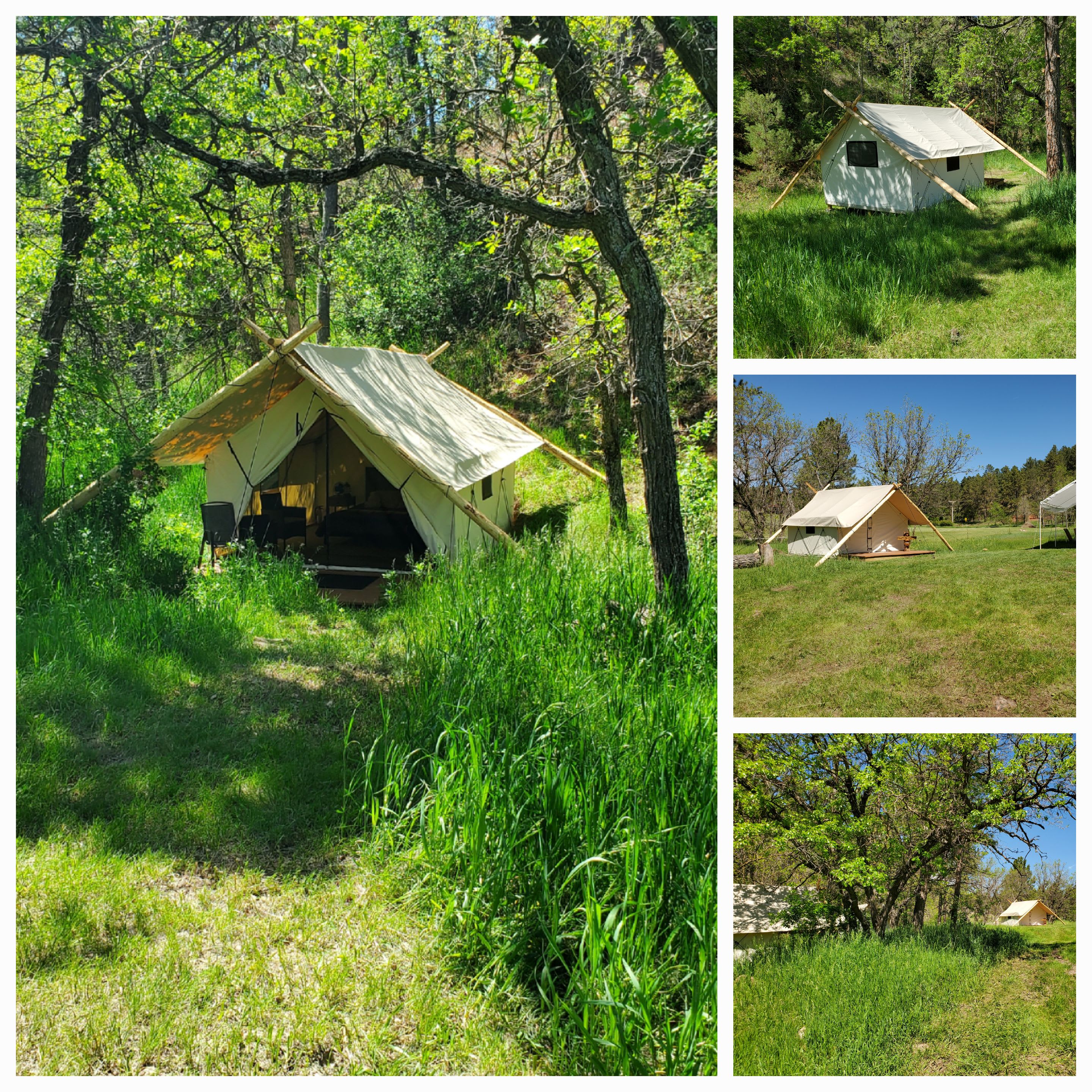 Three Glamping Tents